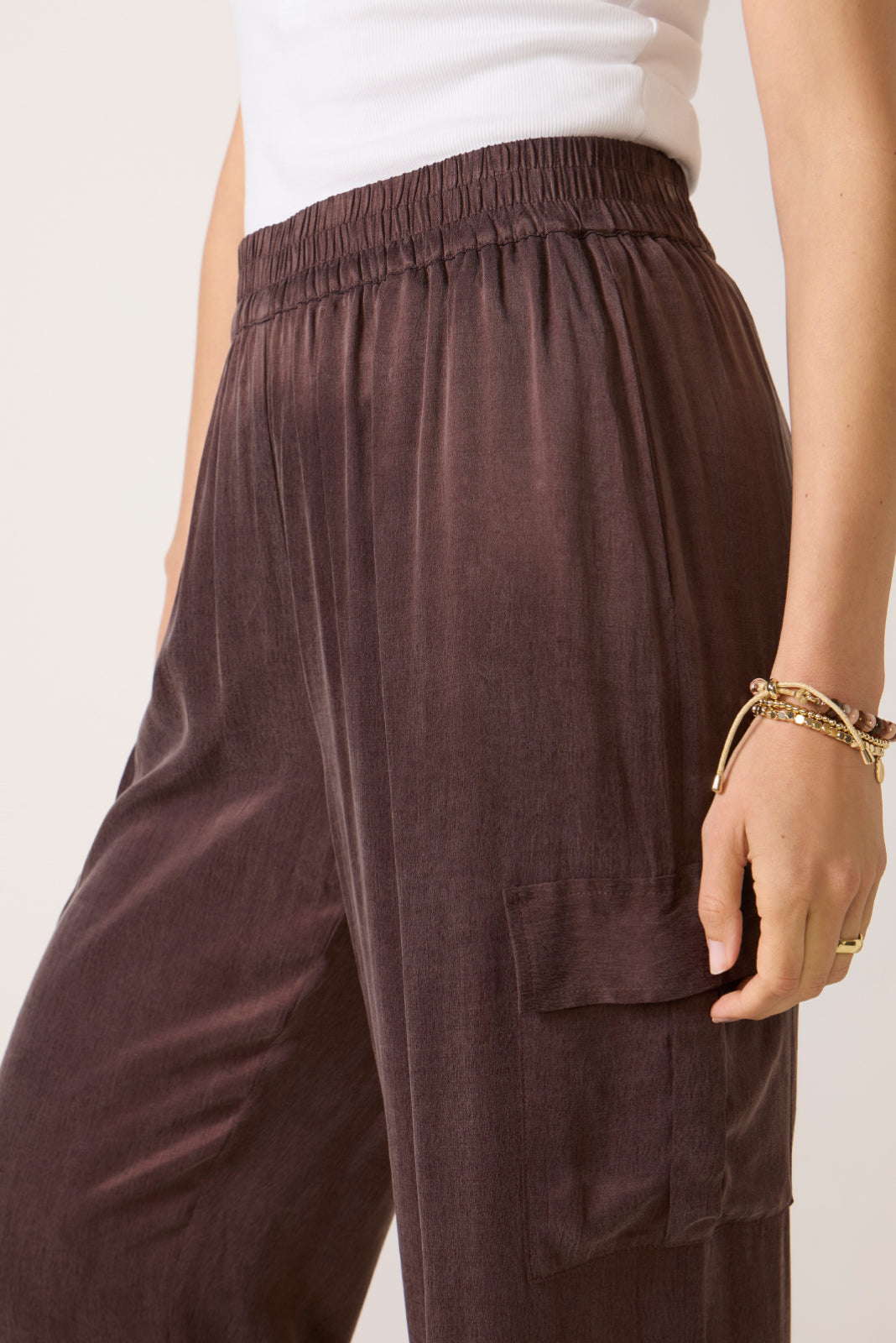 Mari Cargo Pull On Pant