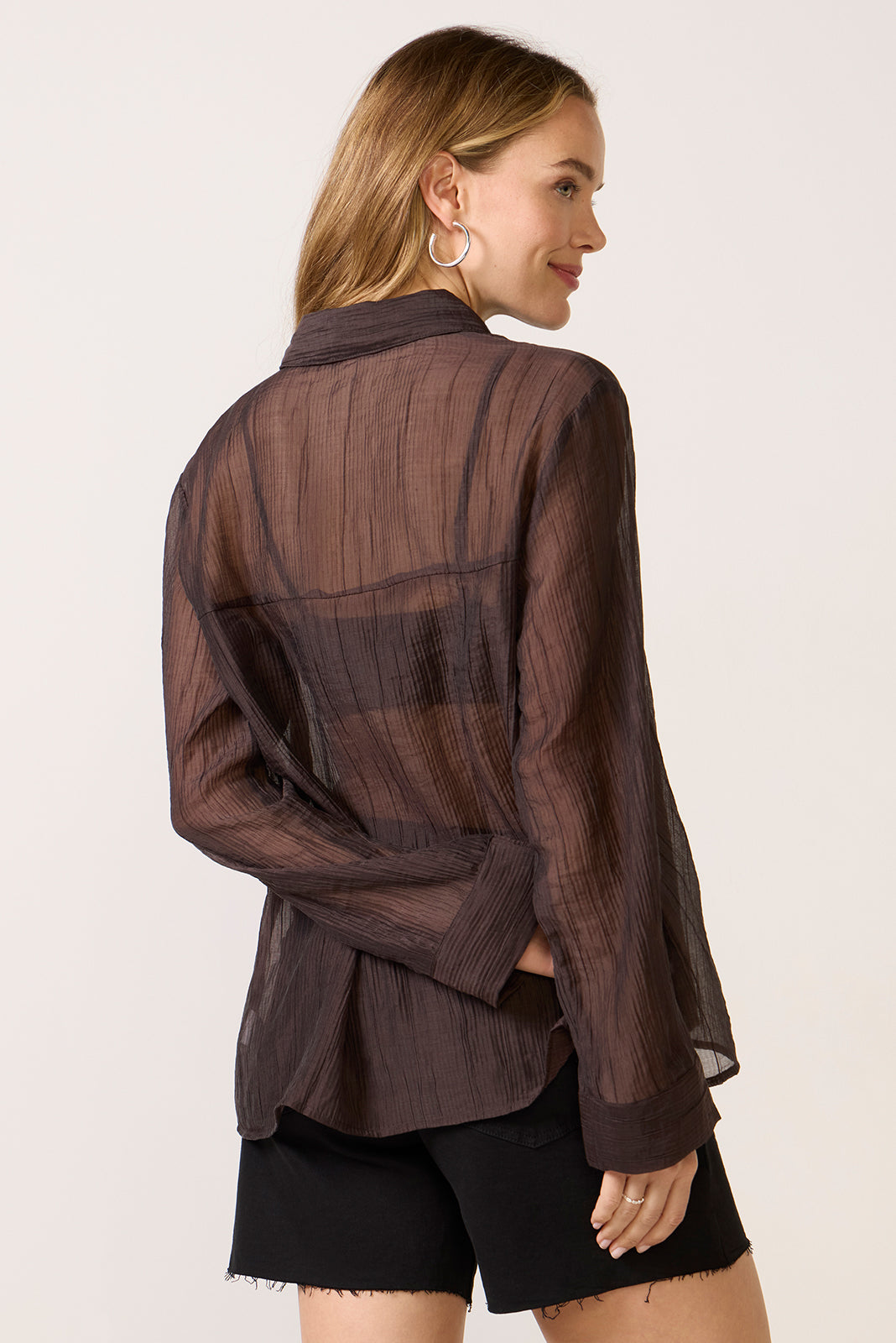 Sylvee Sheer Button Up