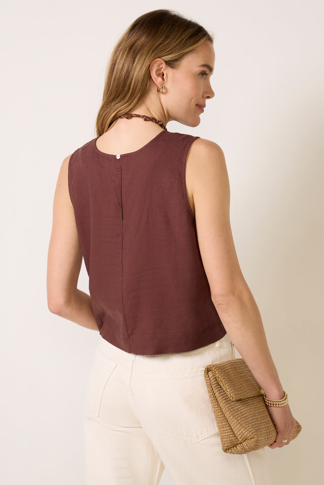 Sloane Linen Muscle Tank