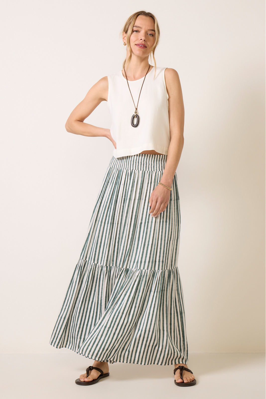 Sloane Linen Muscle Tank