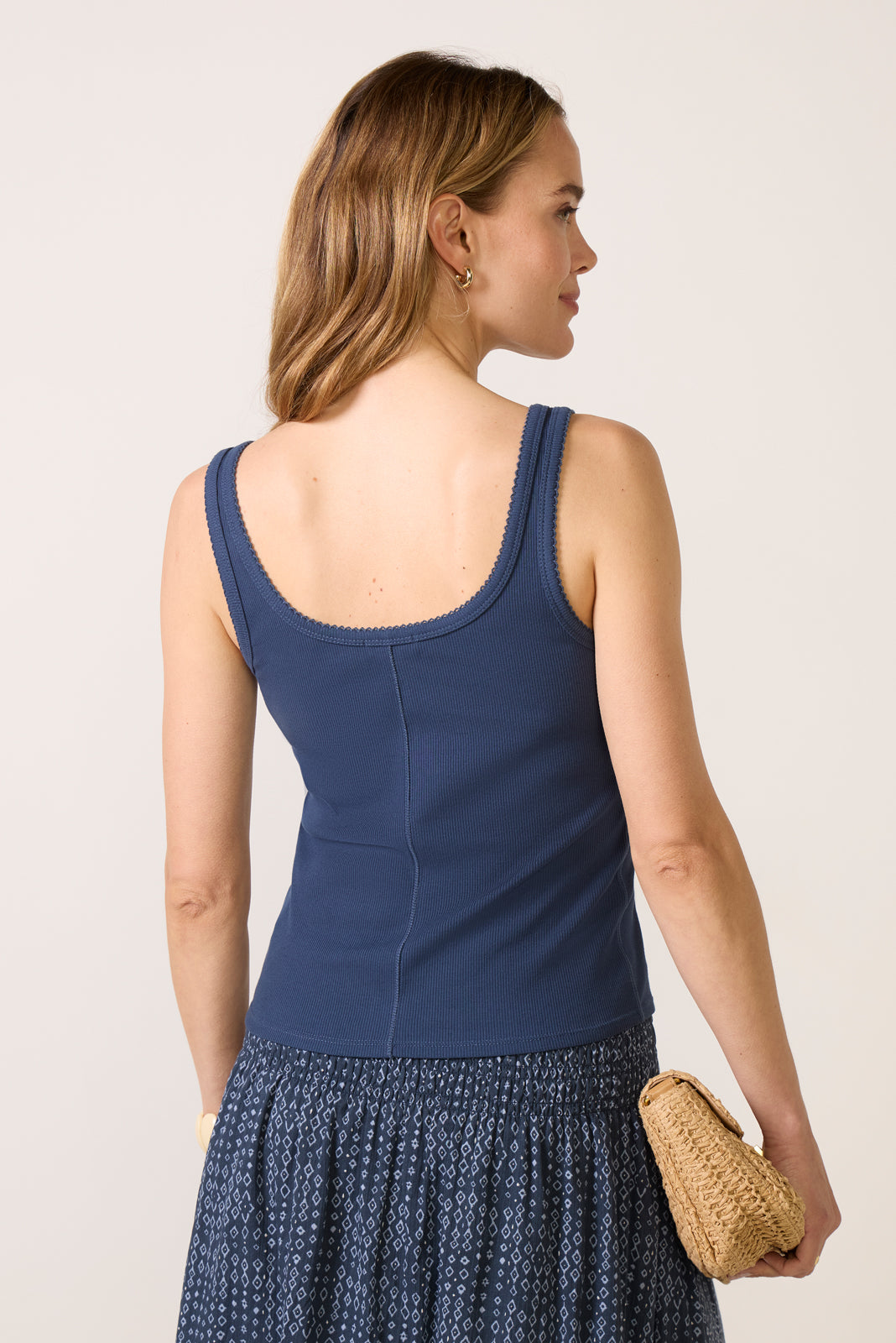 Niko Scallop Rib Tank Top