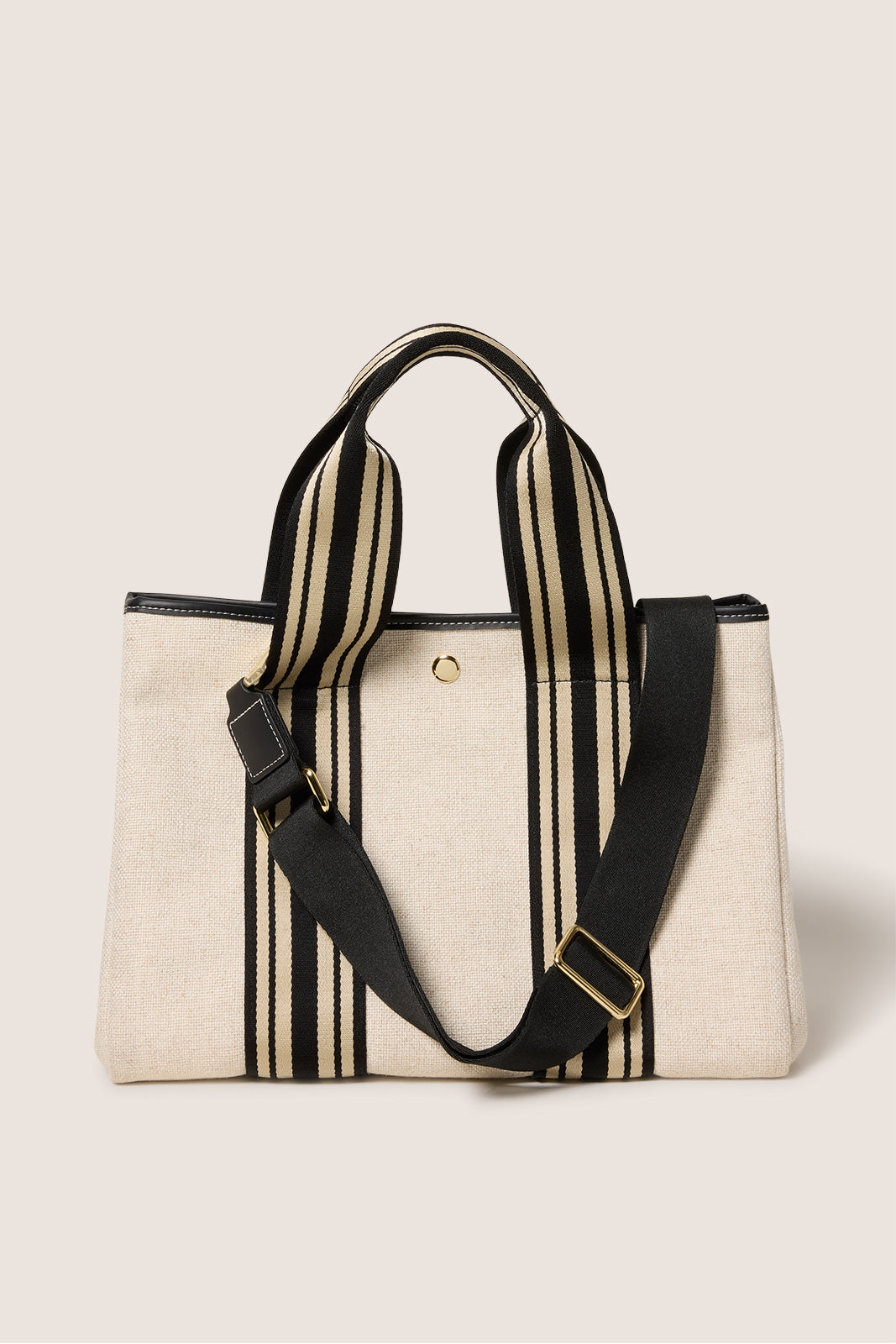 Lizzie Varsity Canvas Tote