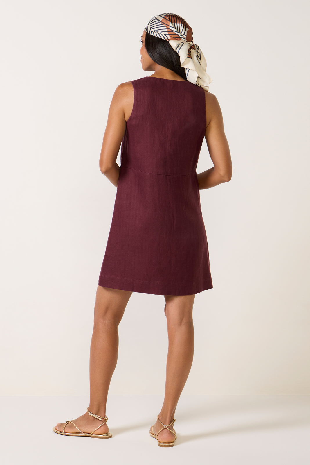 Maelie Notch Neck Shift Dress