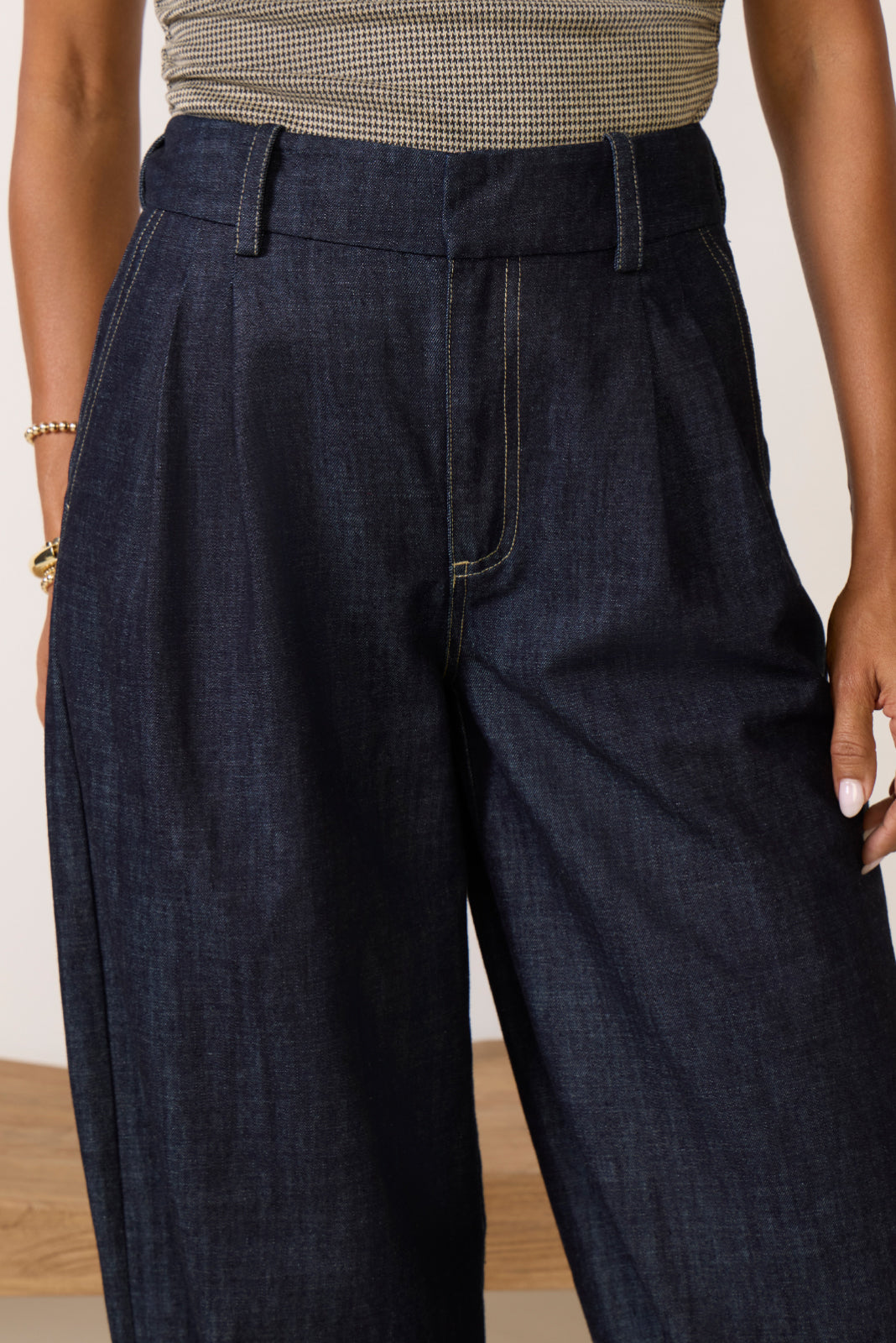 Balloon Denim Trouser
