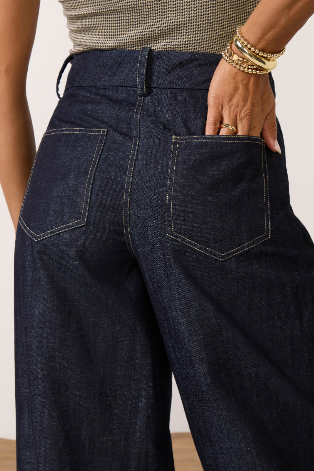 Balloon Denim Trouser