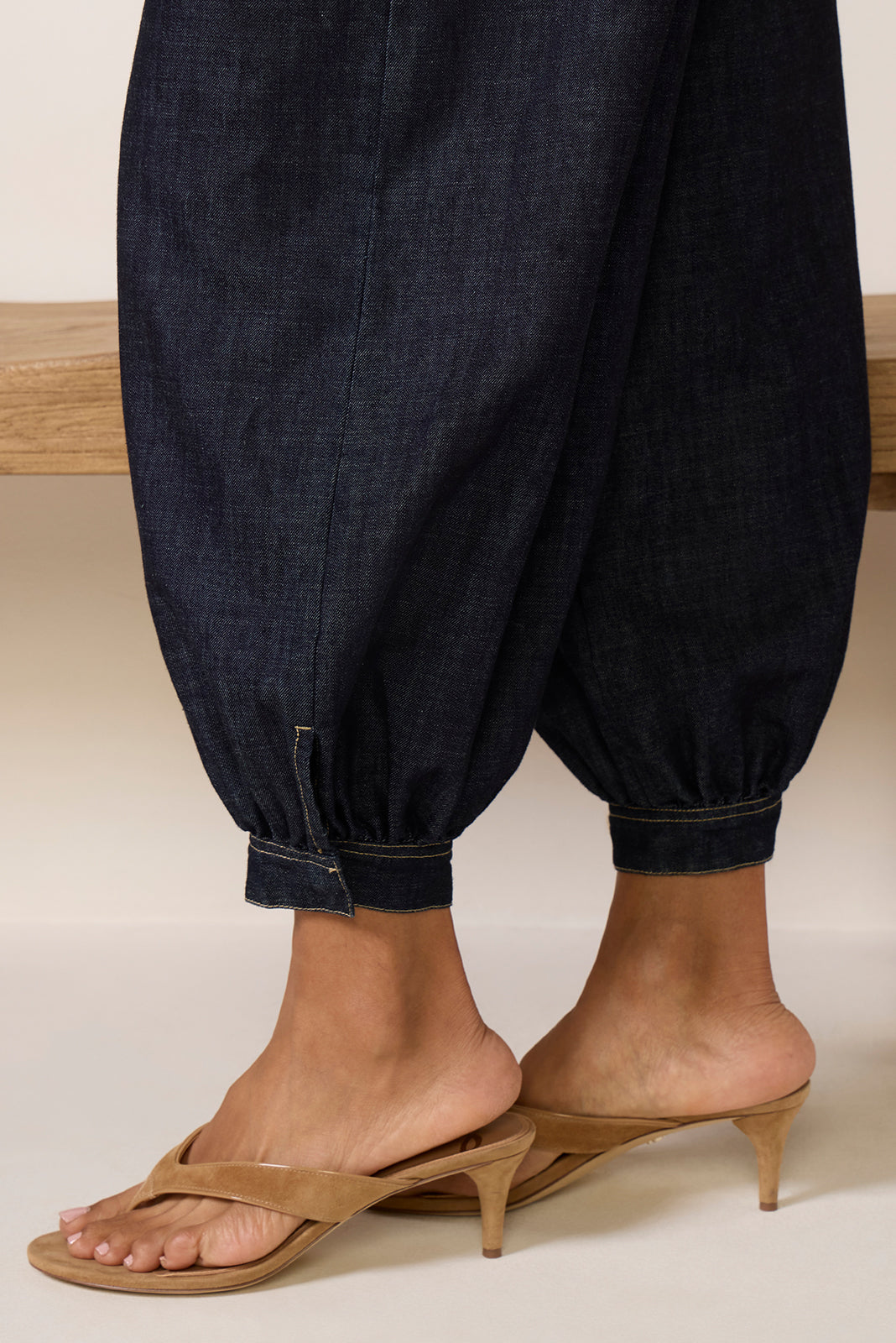 Balloon Denim Trouser