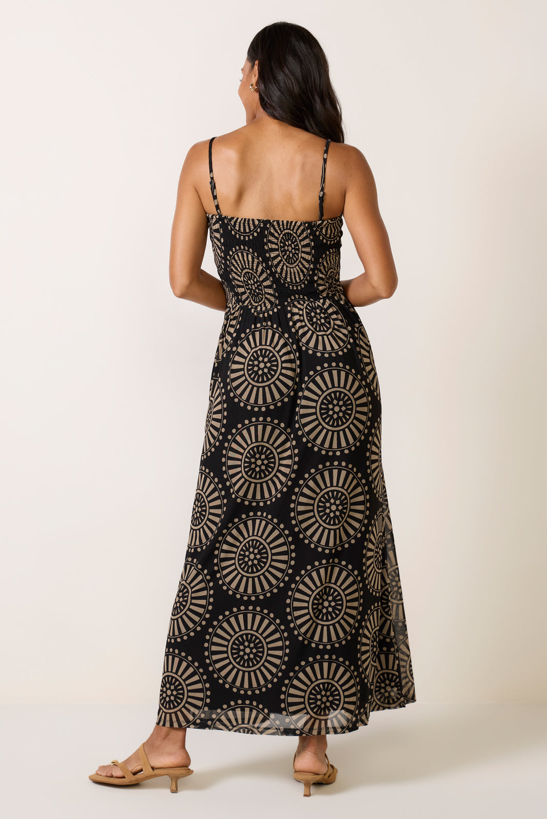 Simone Smocked Mesh Dress