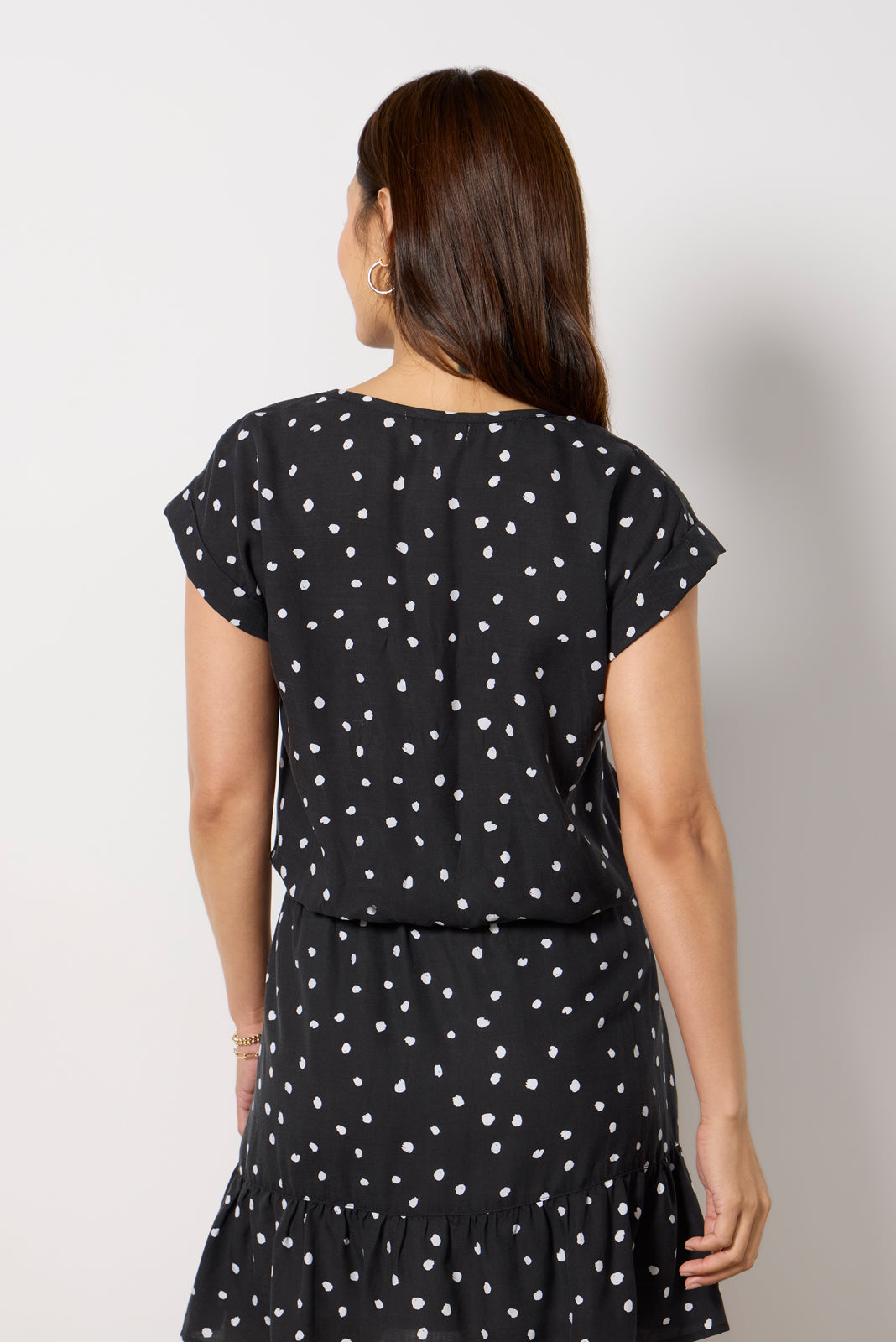 Textured V Neck Top