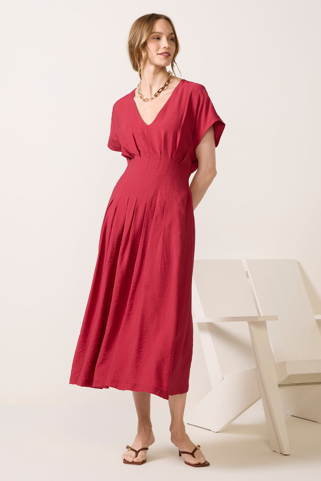 Miranda Dolman Midi Dress