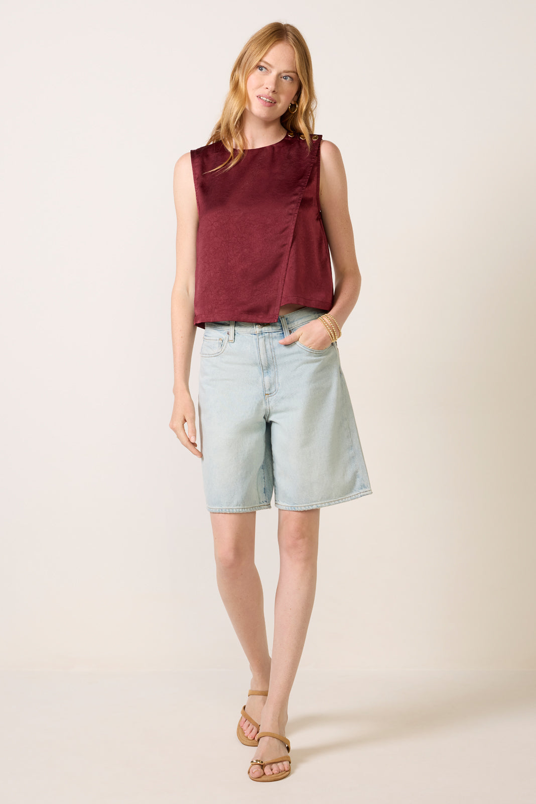 Ellery Satin Top