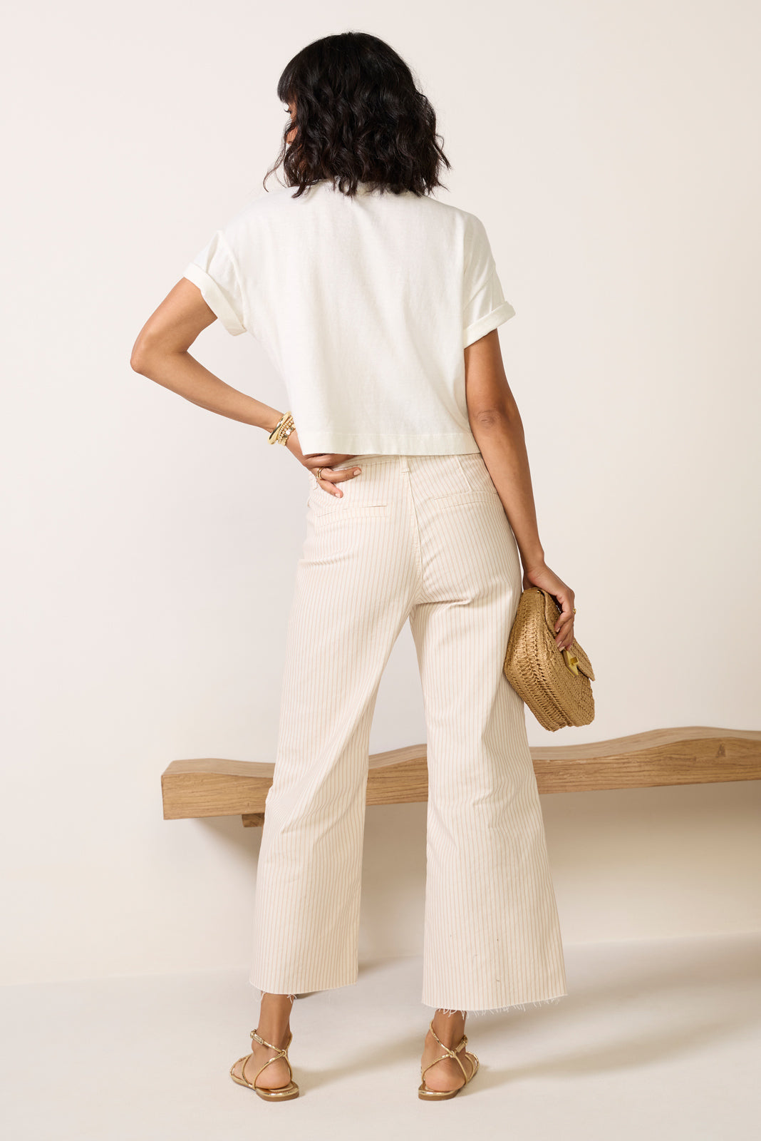 Anessa Stripe Wide Leg