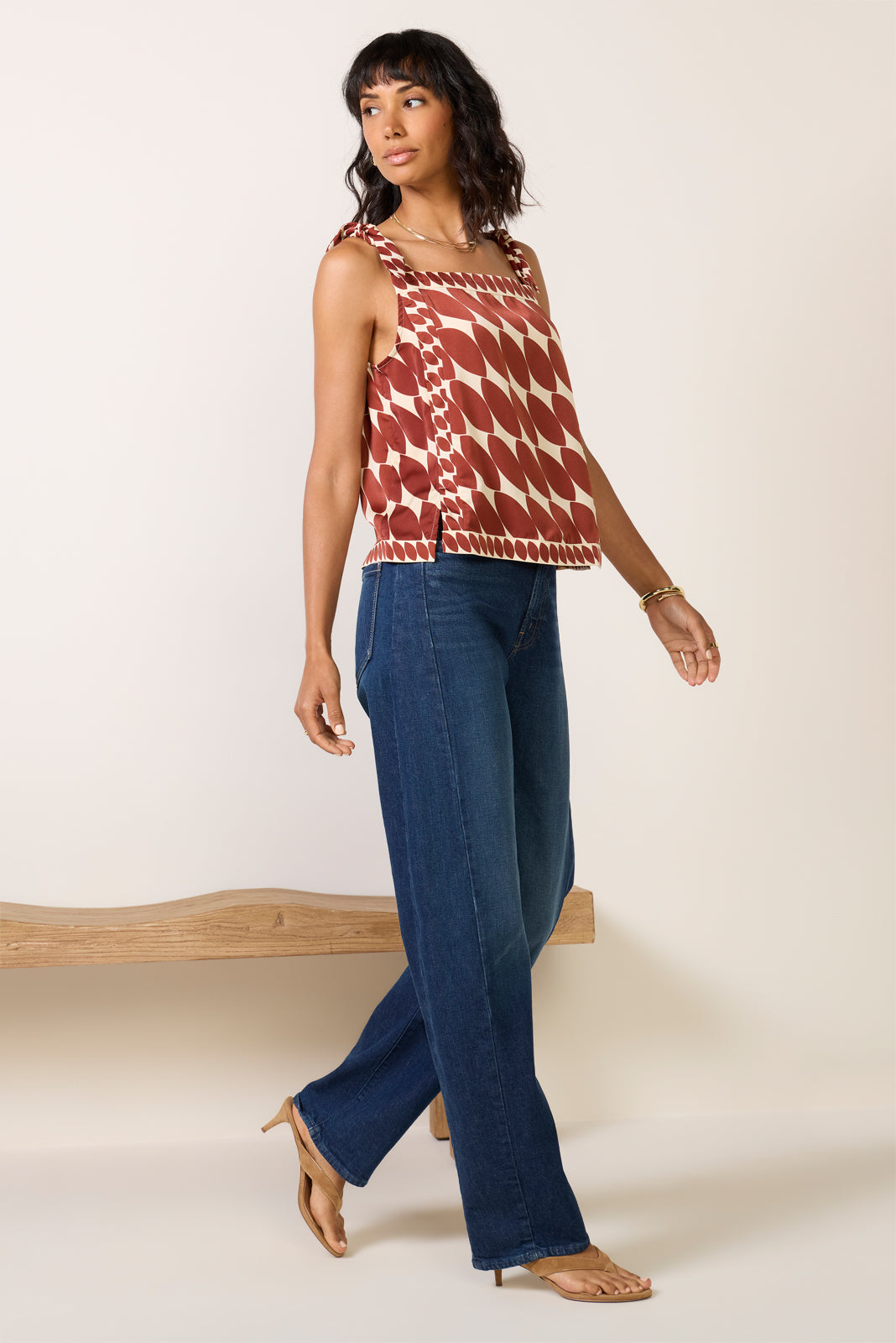 Kinsley Geo Print Top