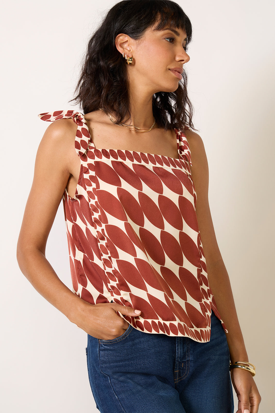 Kinsley Geo Print Top