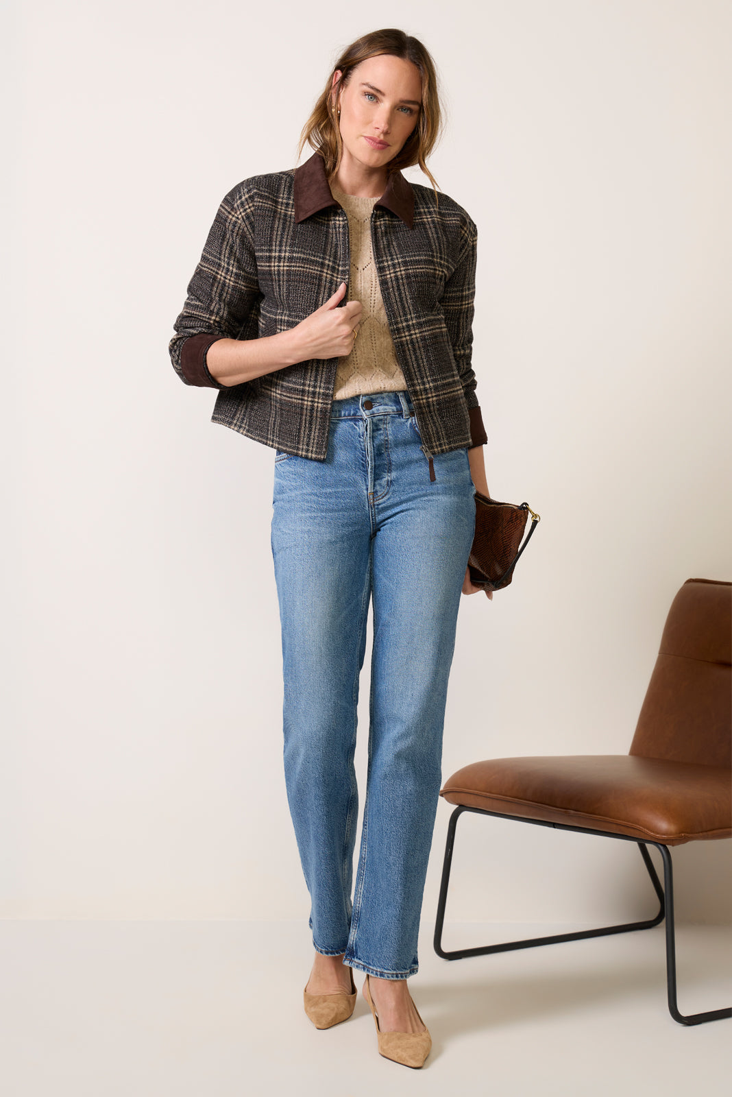 Avery Plaid Barn Jacket