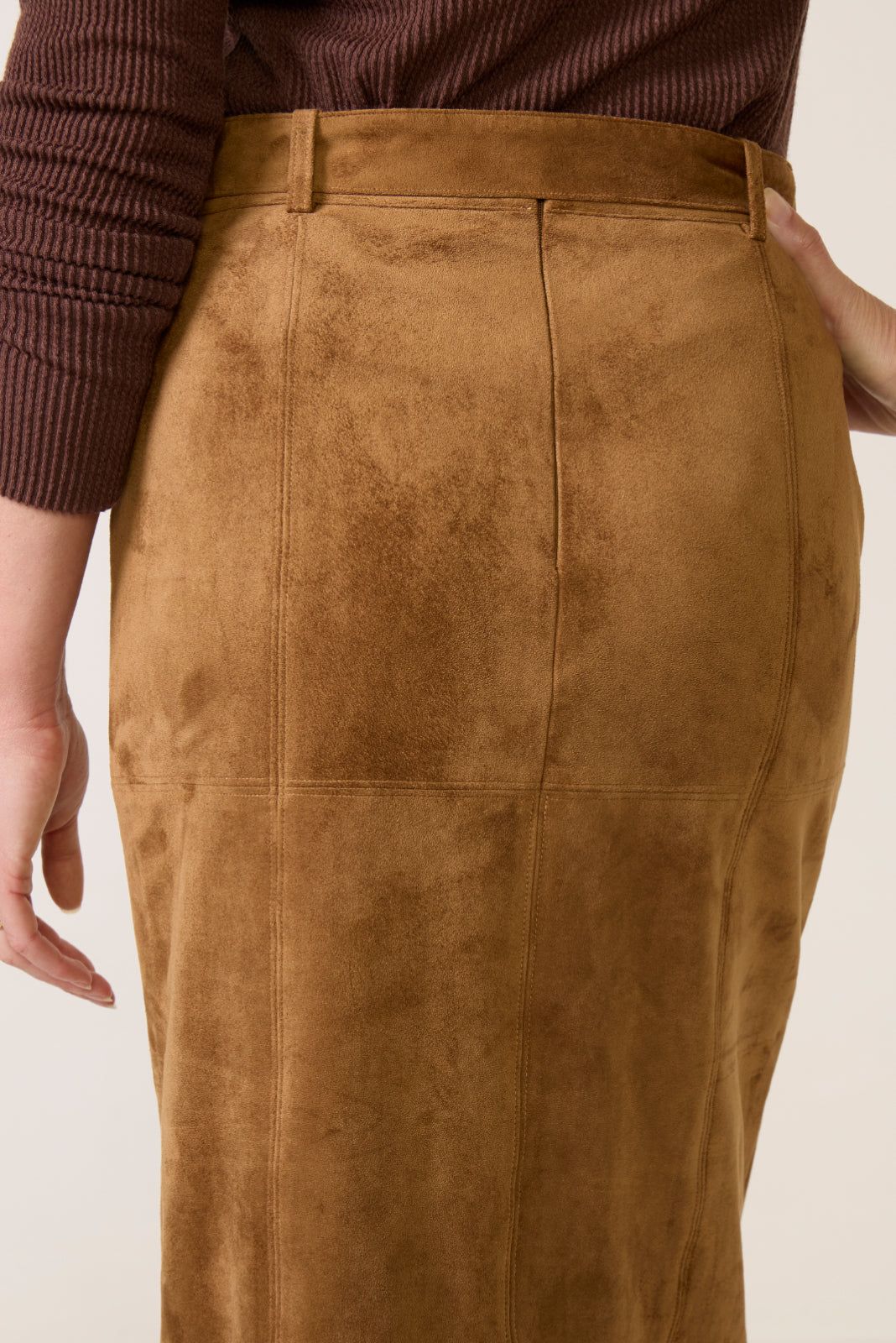 Shelly Suede Midi Skirt