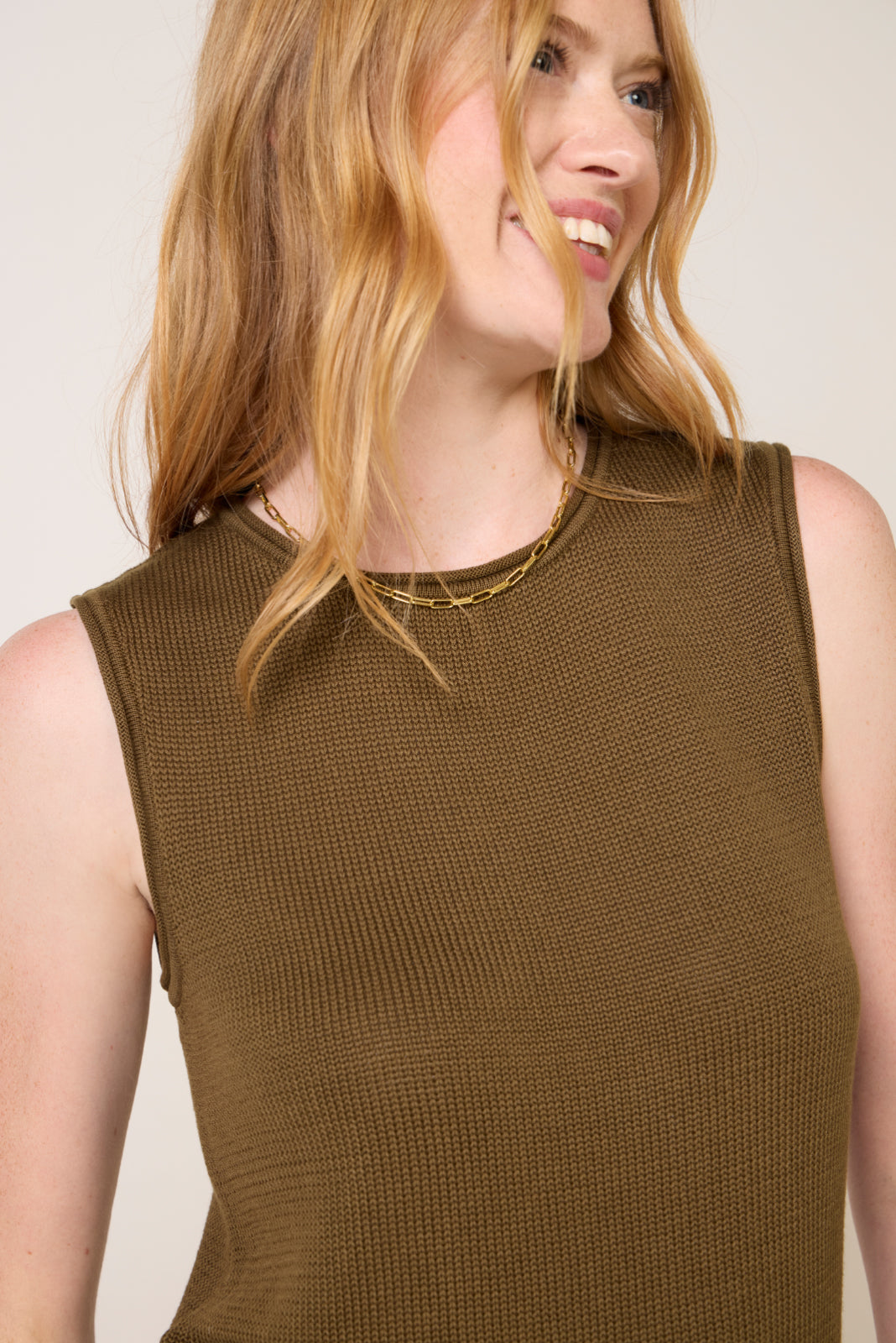 Demi Sleeveless Asymmetrical Sweater