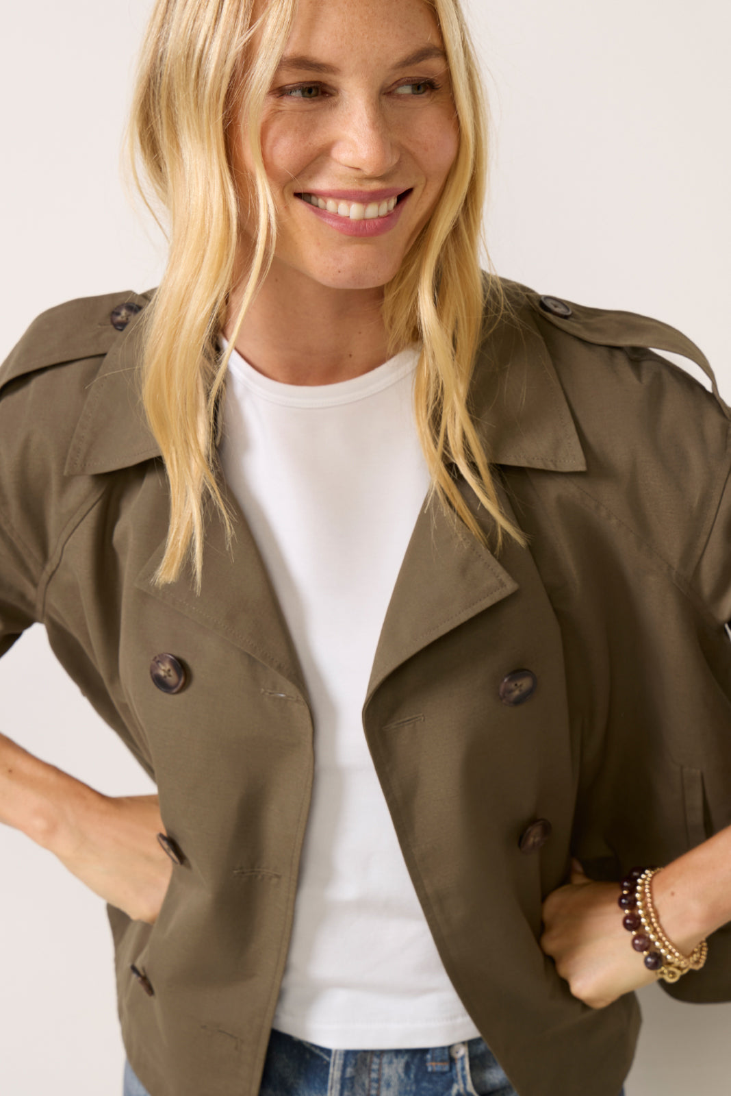 Benny Cropped Trench Jacket