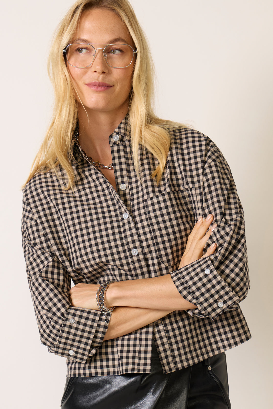 Aiden Crop Shirt