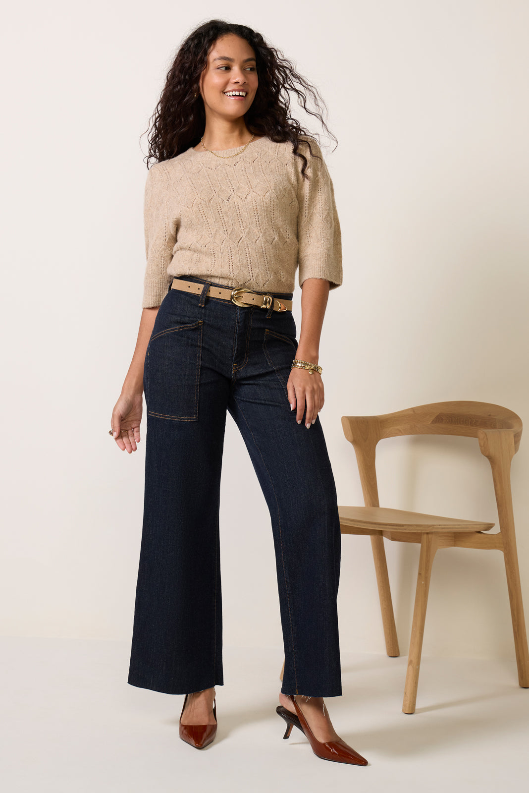 Petite Jodi Front Patch Pockets Jean