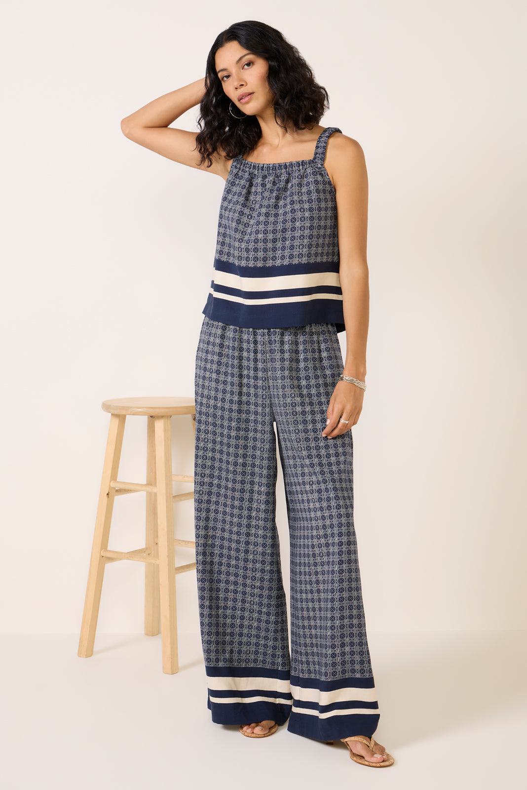 Bria Tile Print Cami