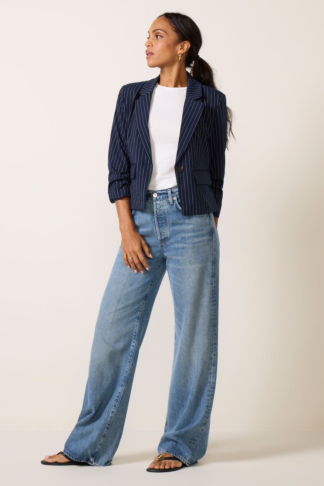 Astor Pinstripe Blazer