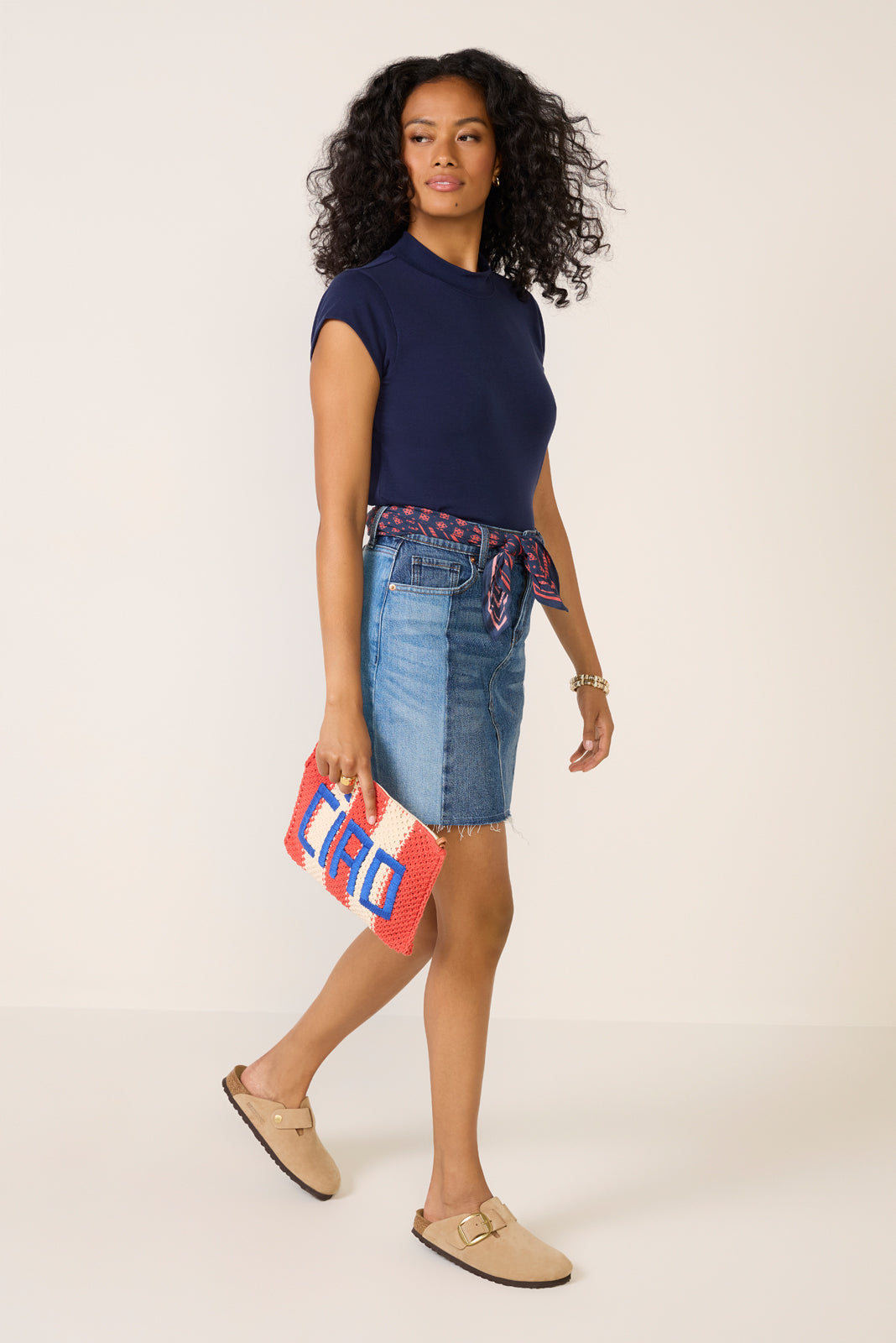 Giana Mock Neck Top