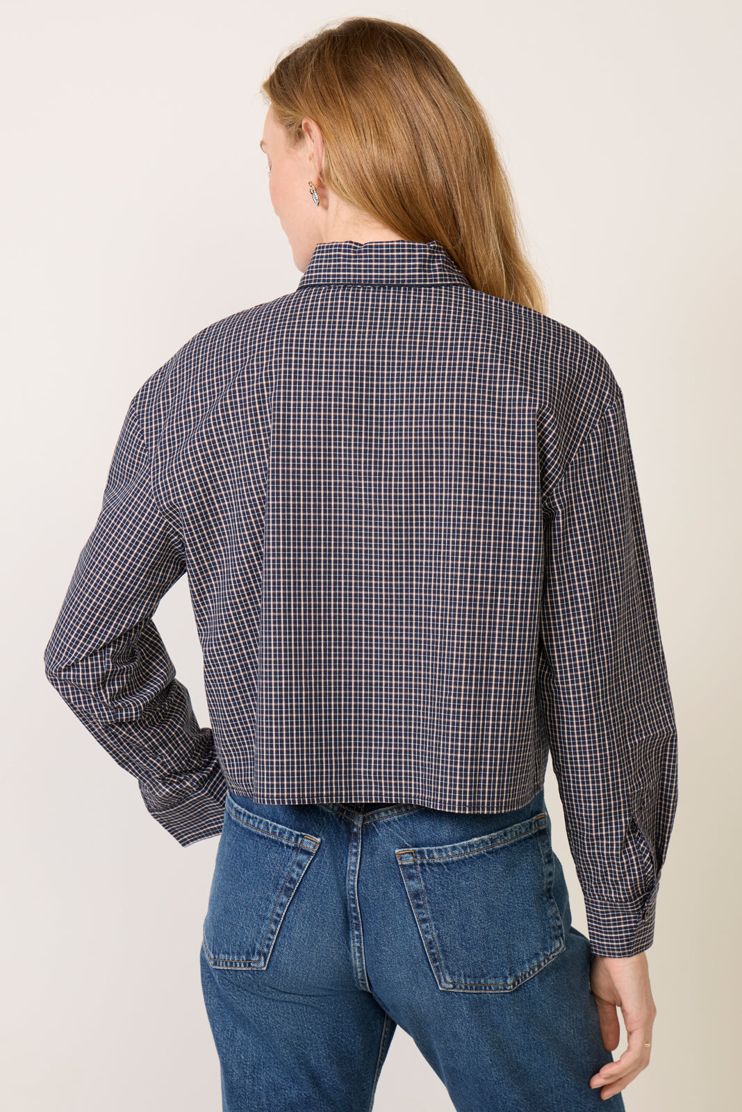 Honey Boxy Tie Neck Button Down