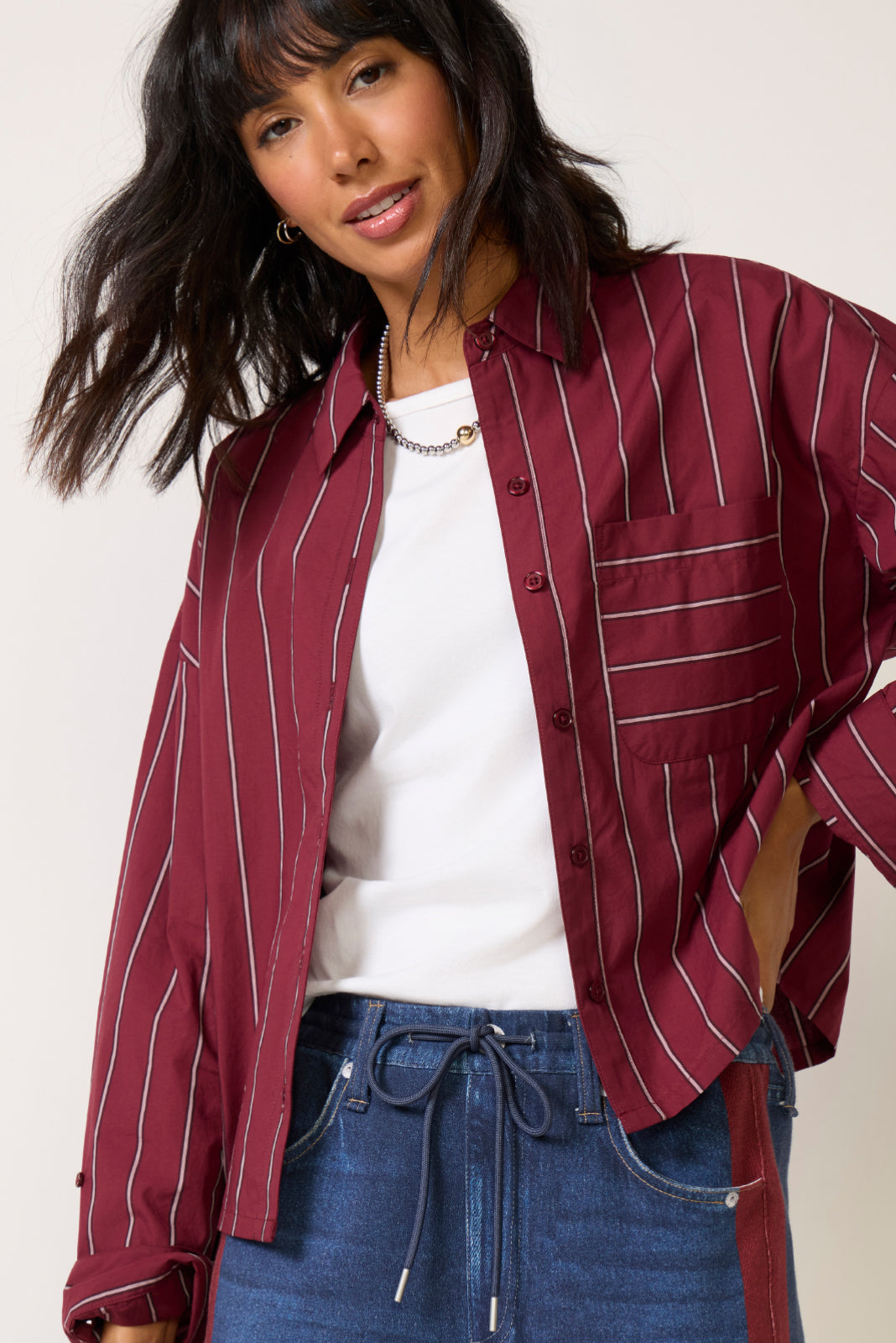 Aiden Crop Shirt