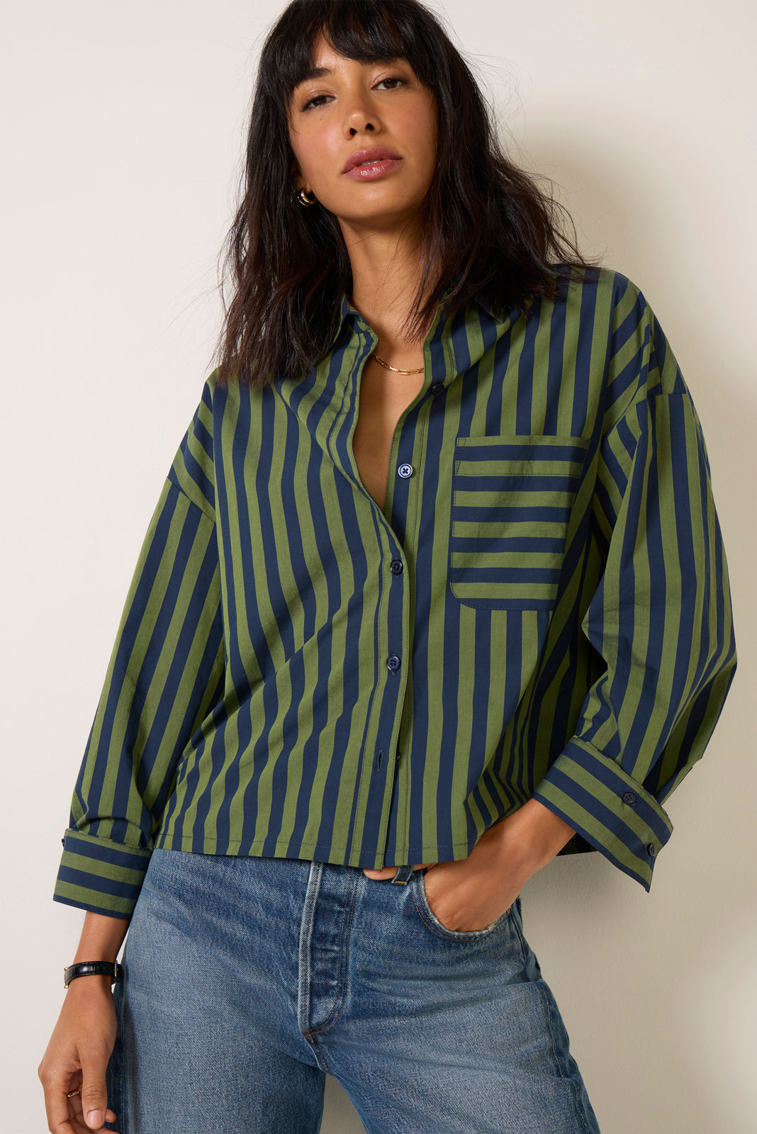 Aiden Crop Shirt