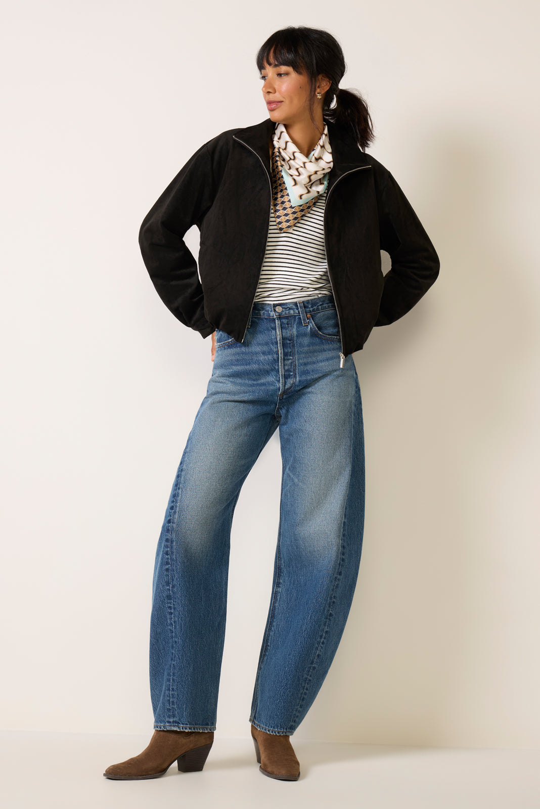 Polly Suede Bubble Jacket