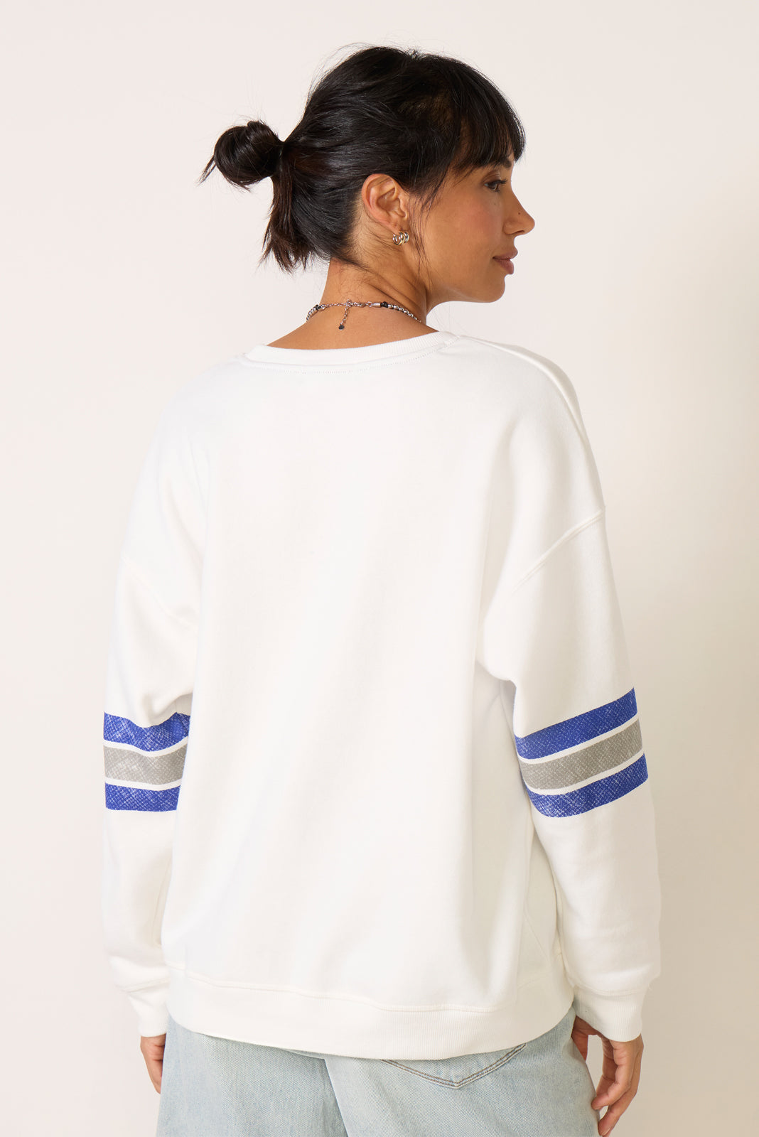 Cowboys Oversized Stripe Sweatshirt