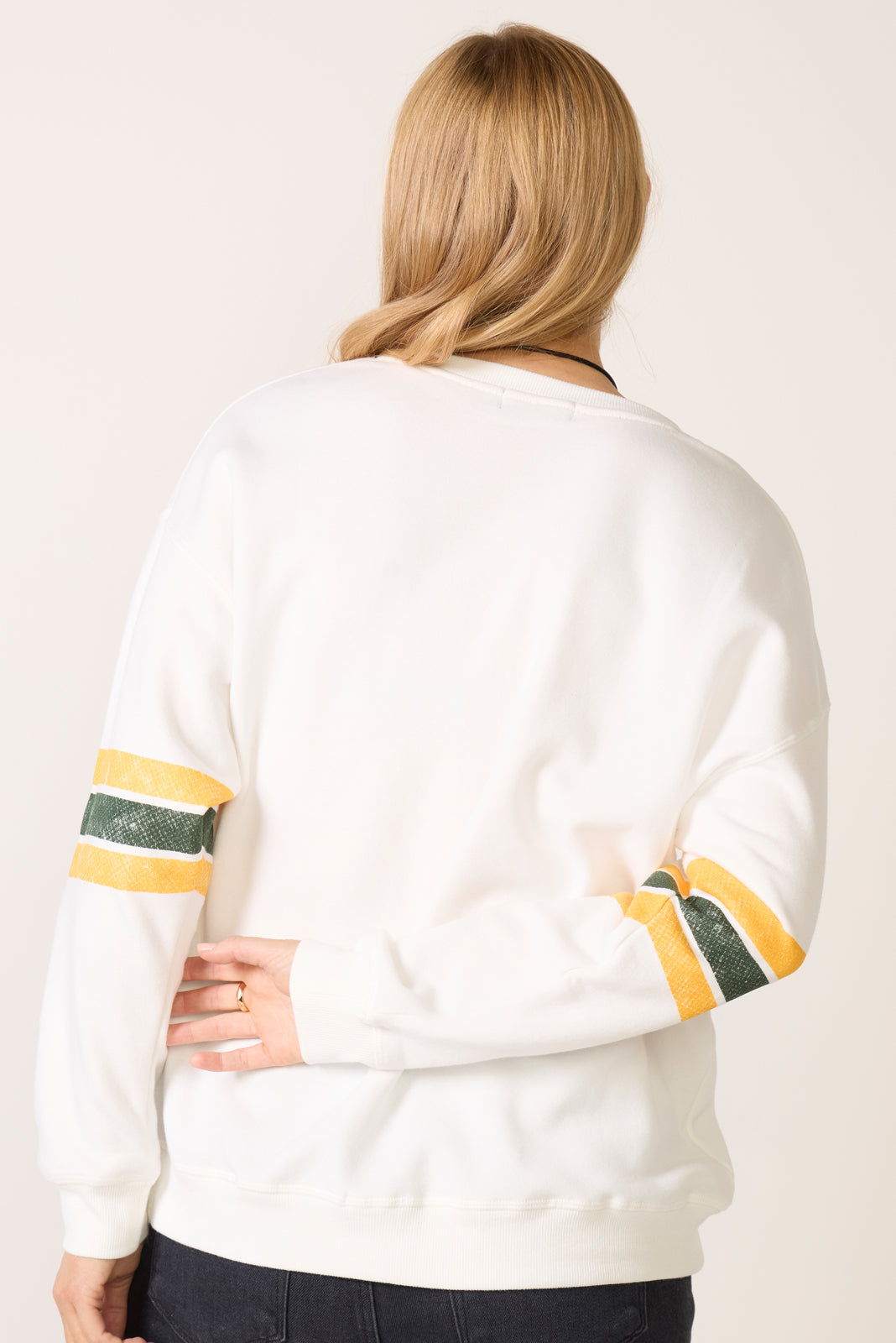 Packers Oversized Stripe Sweatshirt