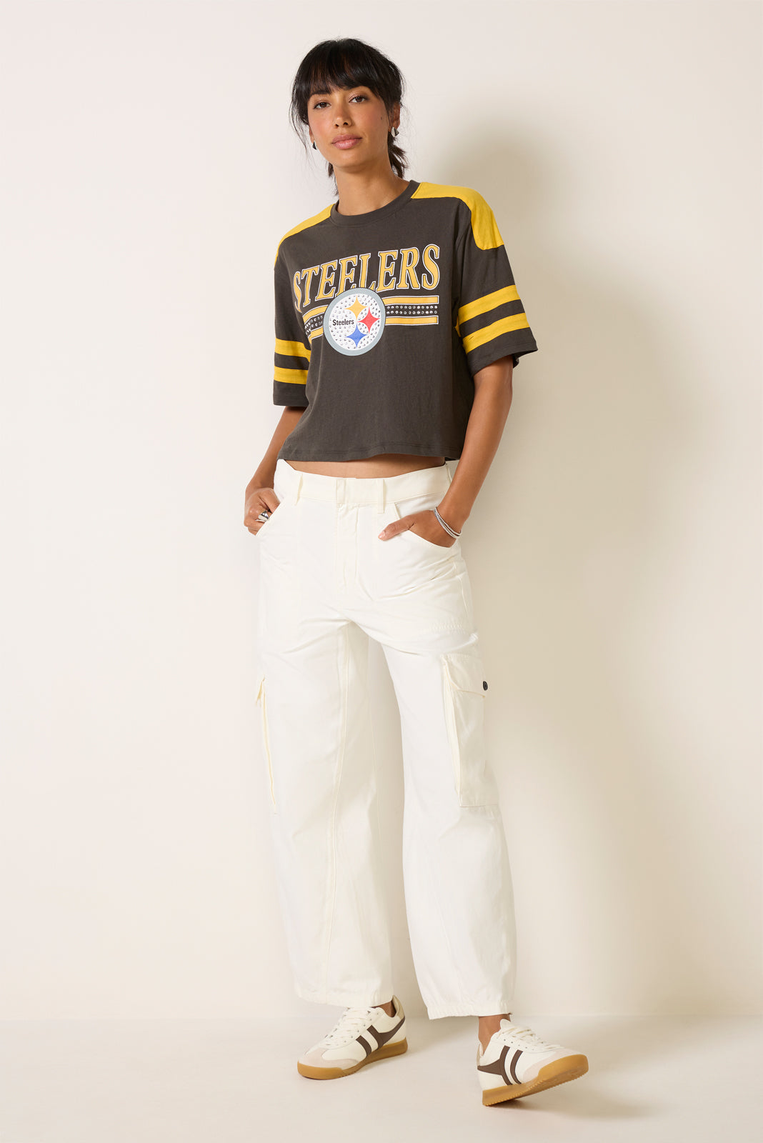 Pittsburgh Steelers Bling Crop Tee
