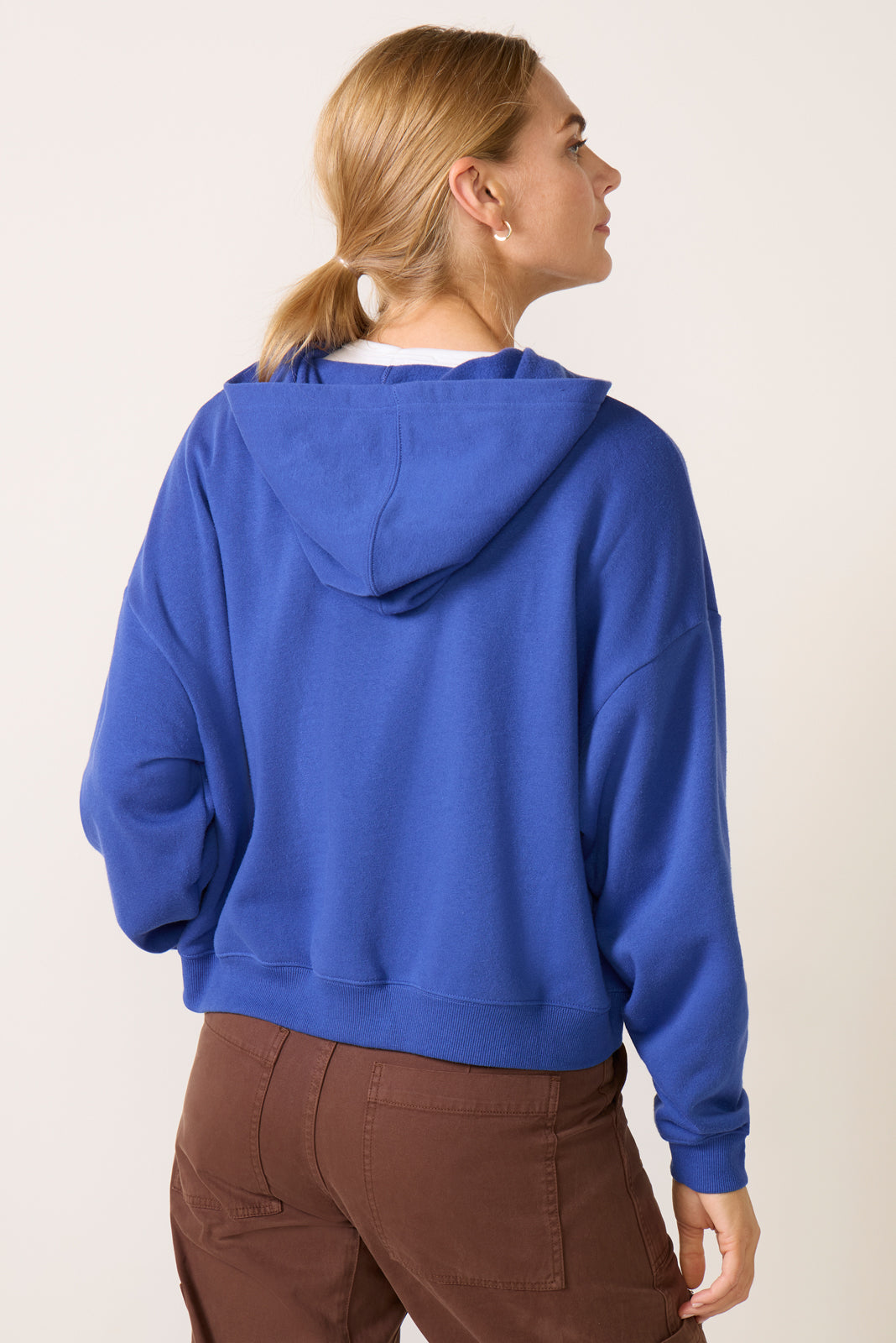 Broncos Oversized Crop Hoodie