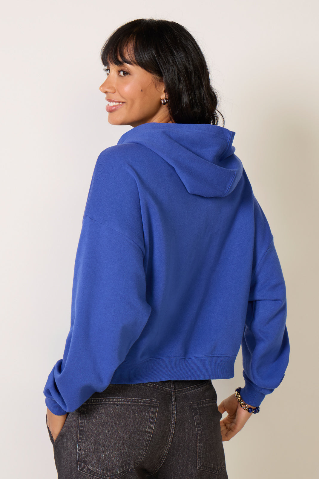 Rams Oversized Crop Hoodie