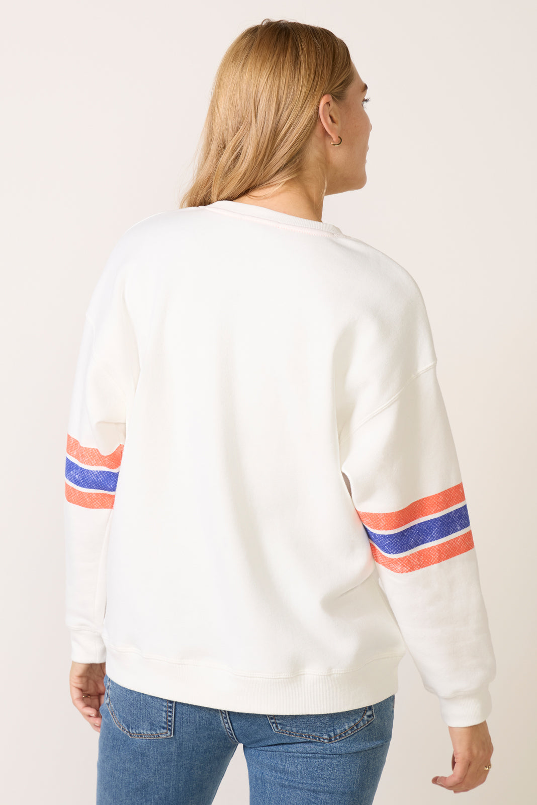 Broncos Oversized Stripe Sweatshirt
