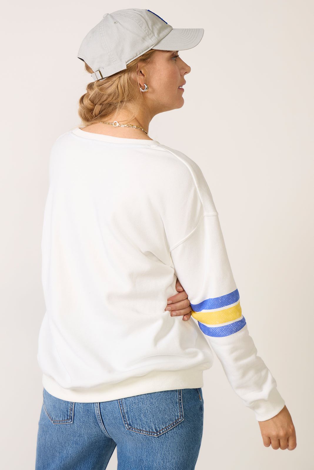 Rams Oversized Stripe Sweatshirt