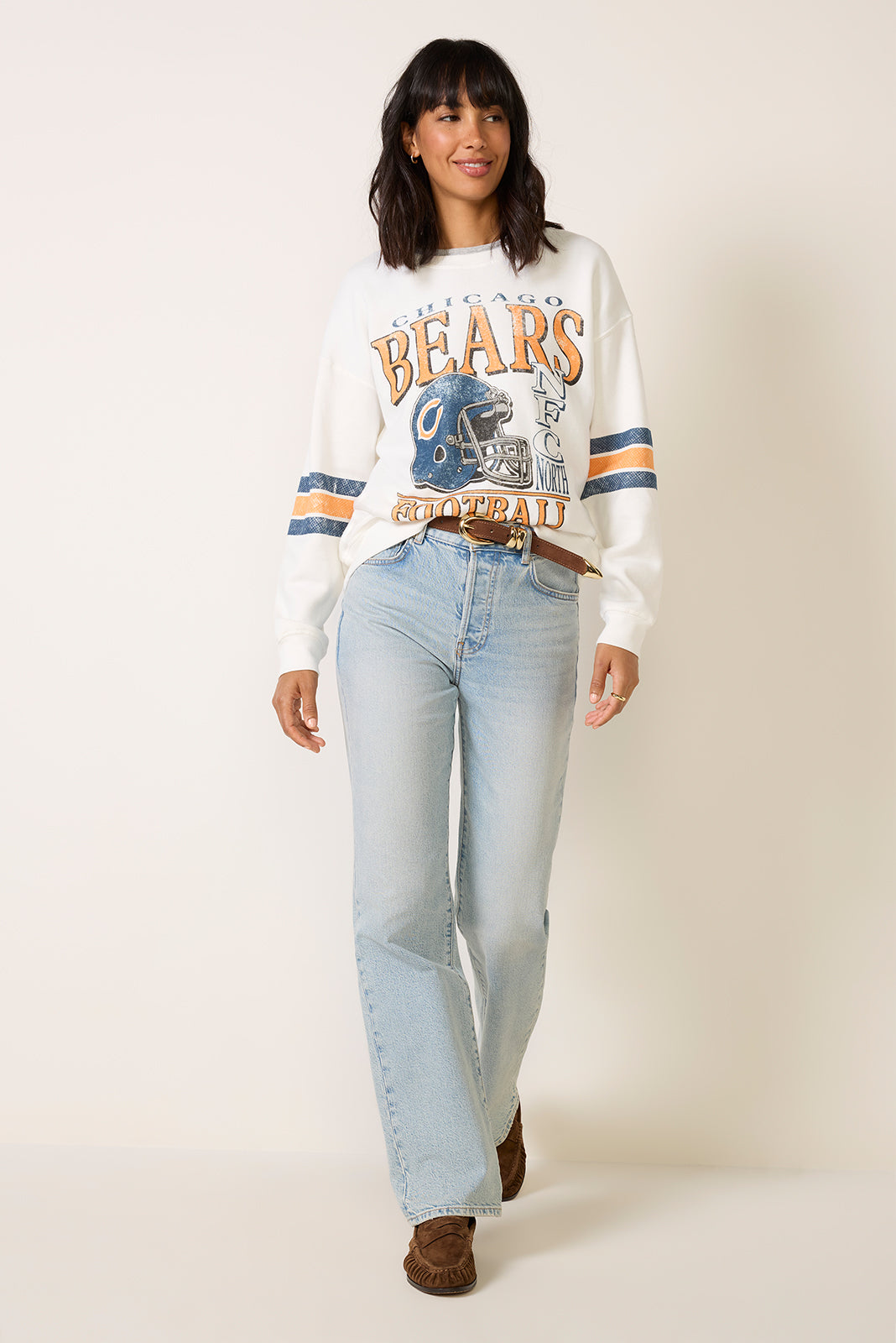 Bears Oversized Stripe Sweatshirt