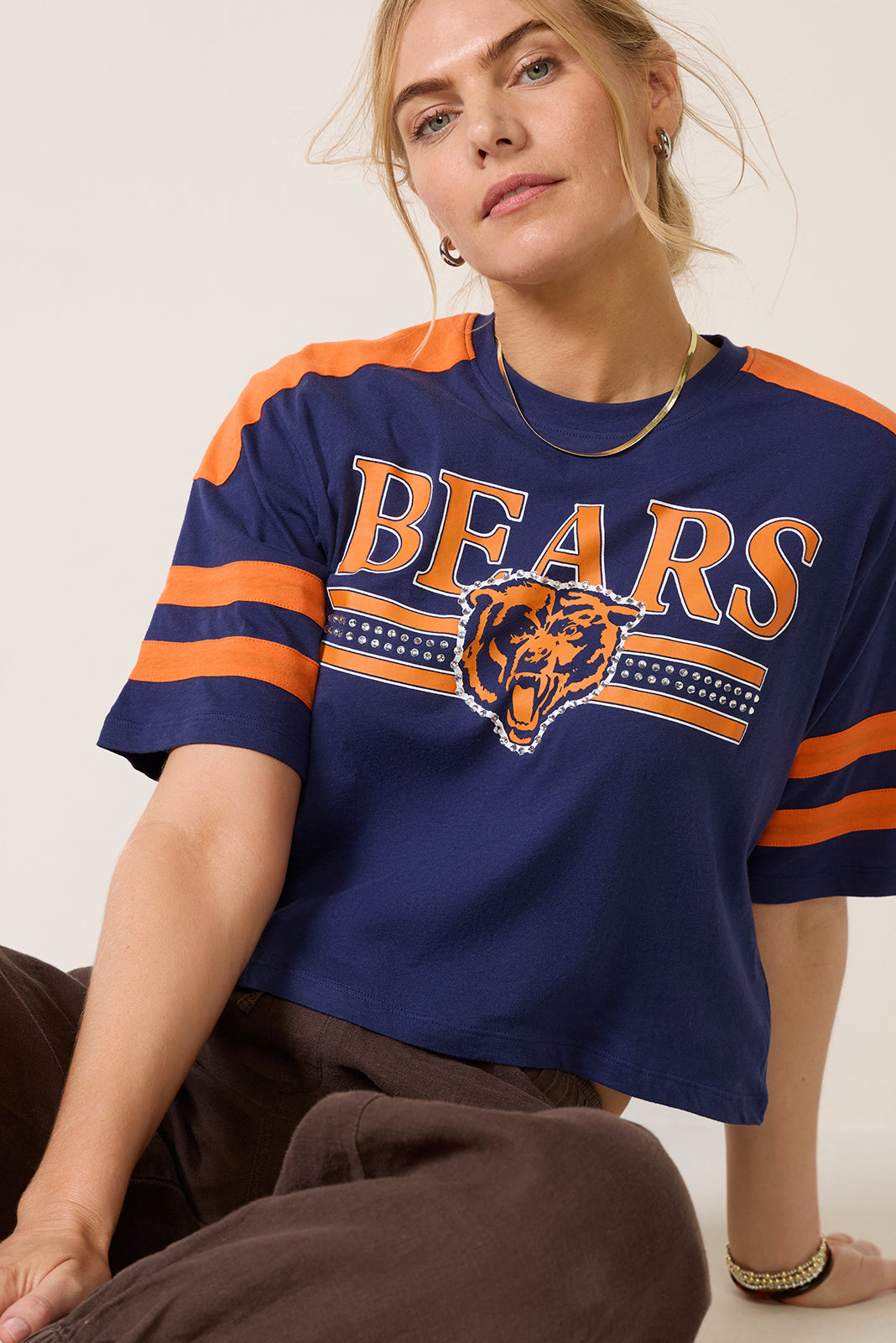 Bears Bling Crop Tee