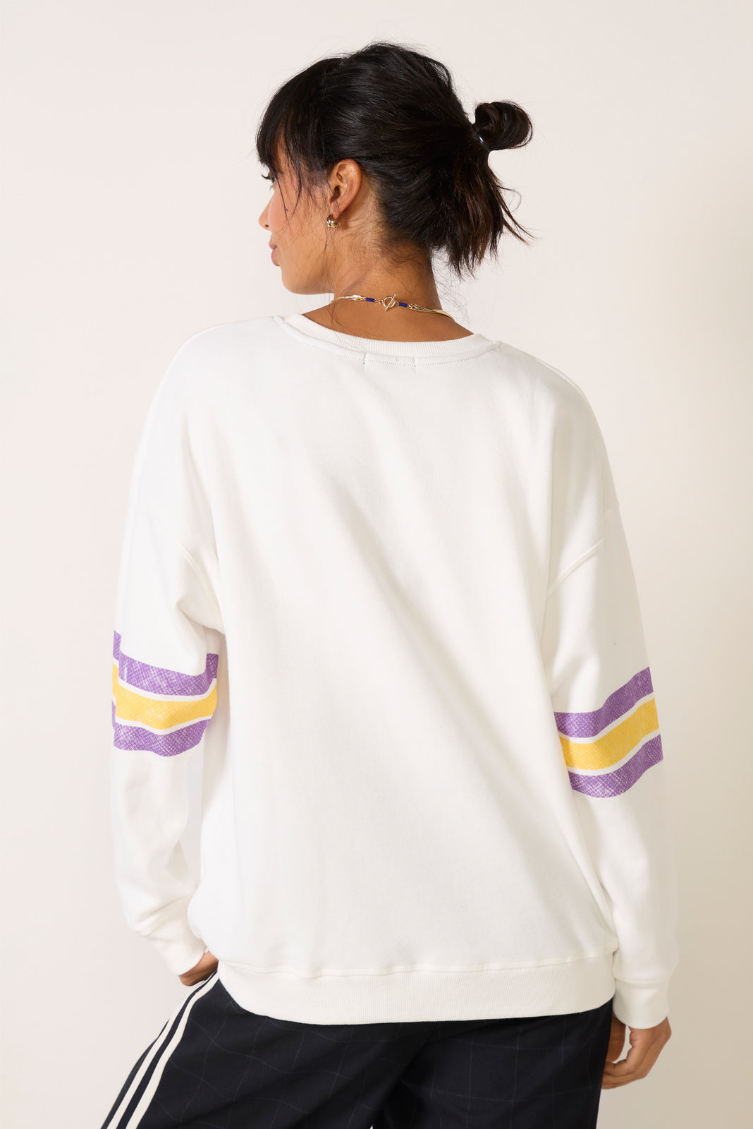 Vikings Oversized Stripe Sweatshirt