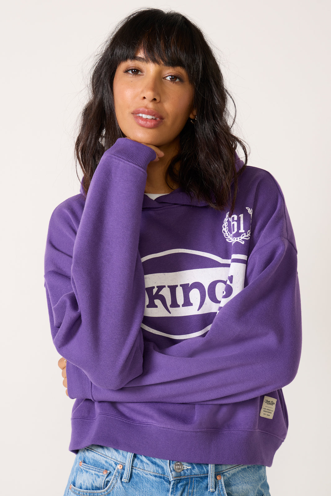 Vikings Oversized Crop Hoodie