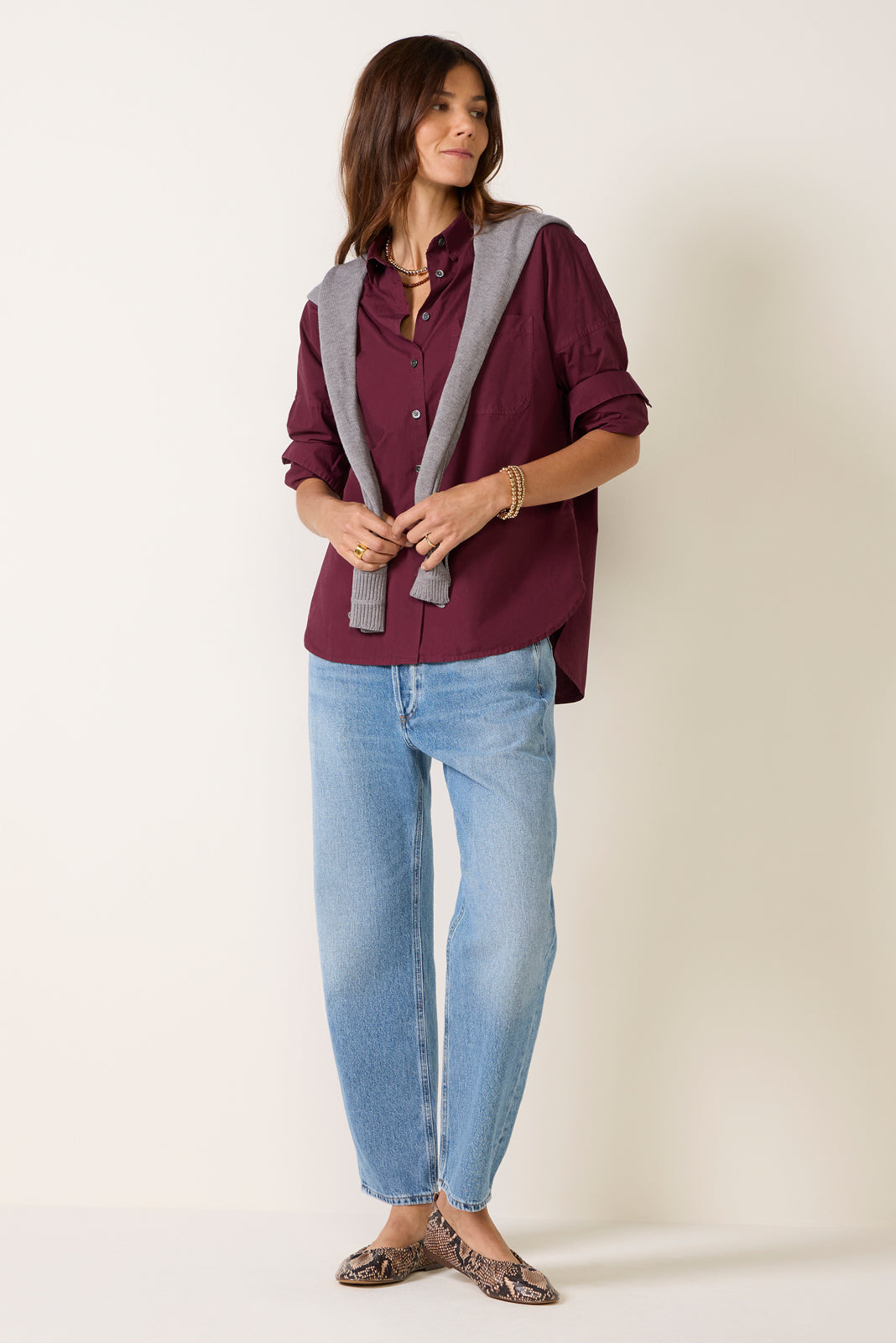 Jo Shirt in Cotton Poplin