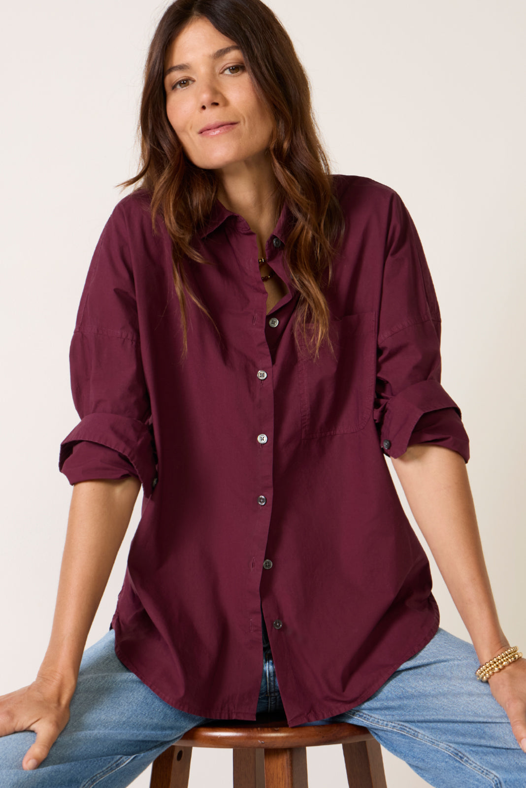 Jo Shirt in Cotton Poplin