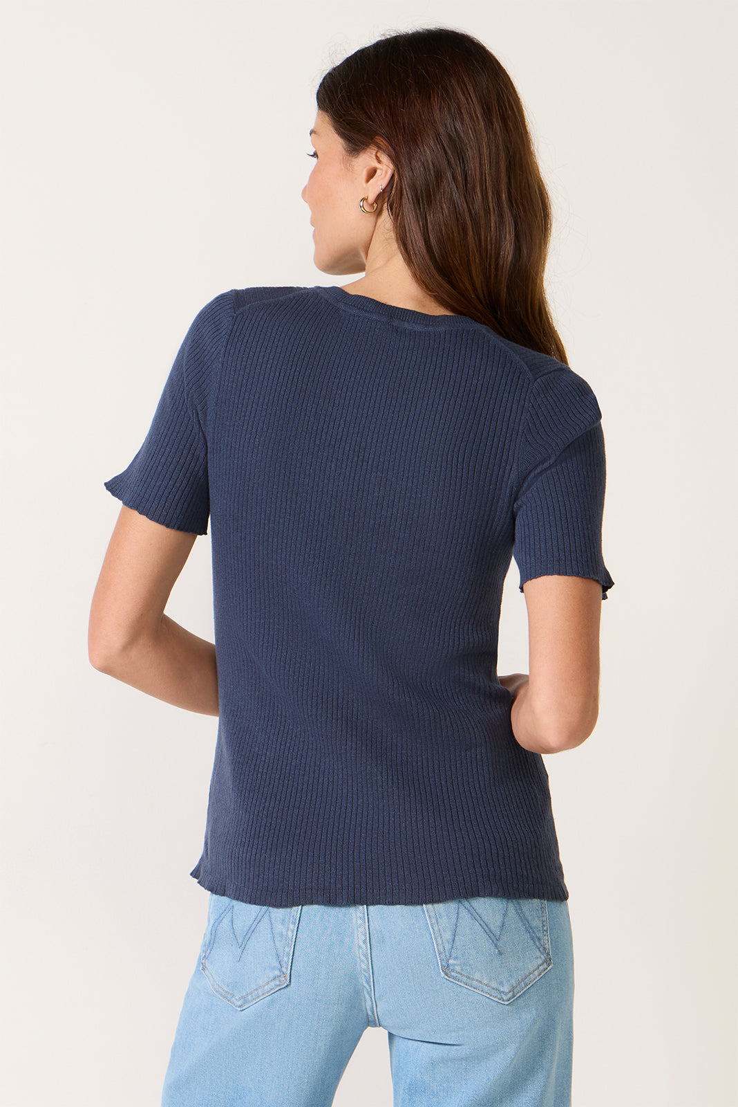 Miramar Linen Mini Rib Tee