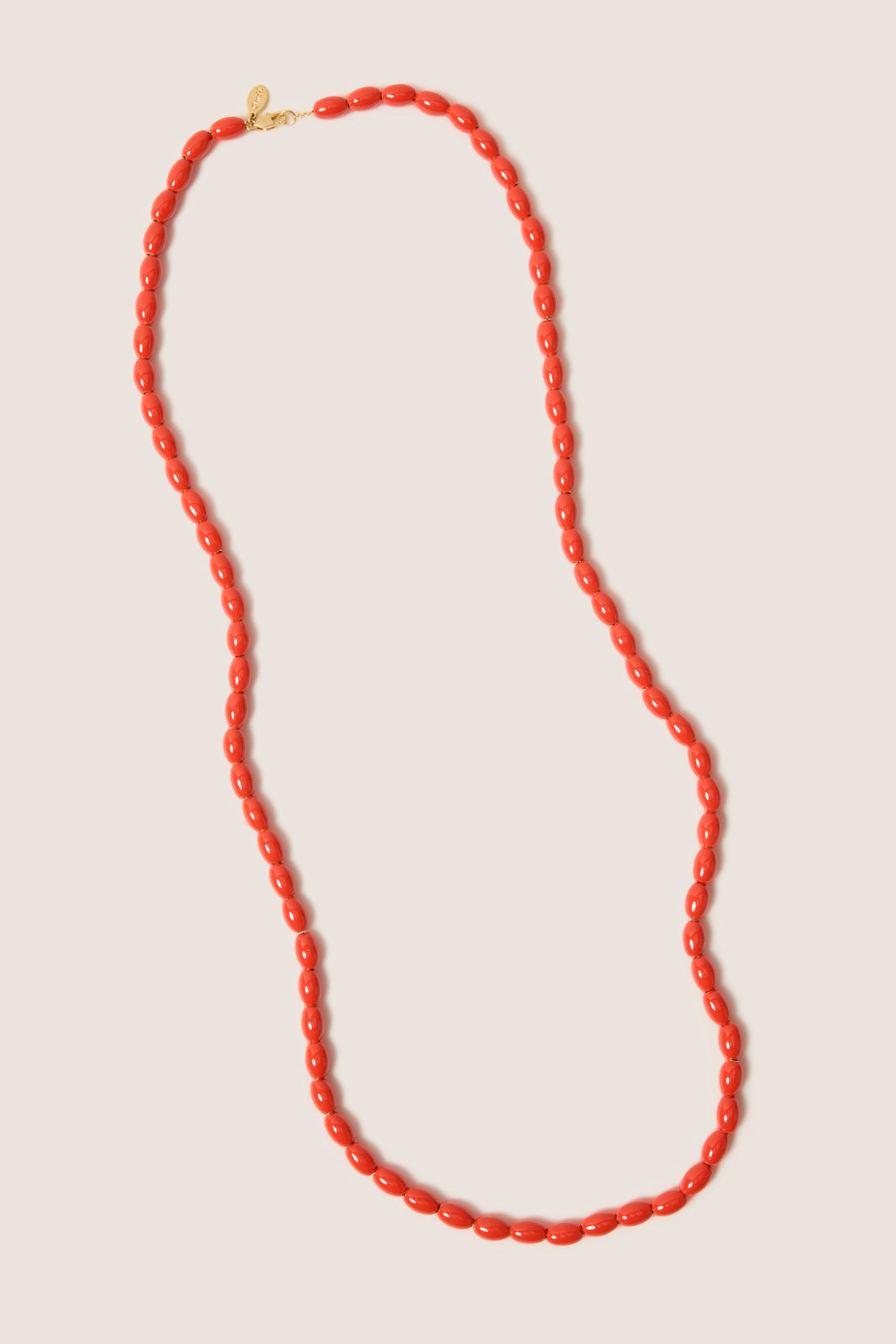 De Enamel Barrel Chain Necklace