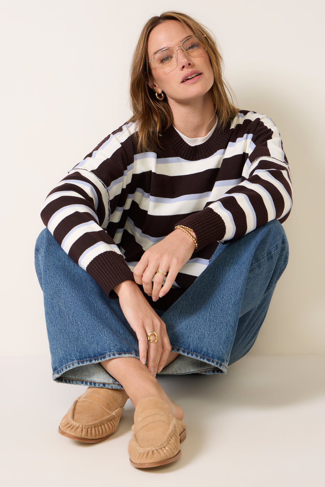 Stripe Muse Pullover