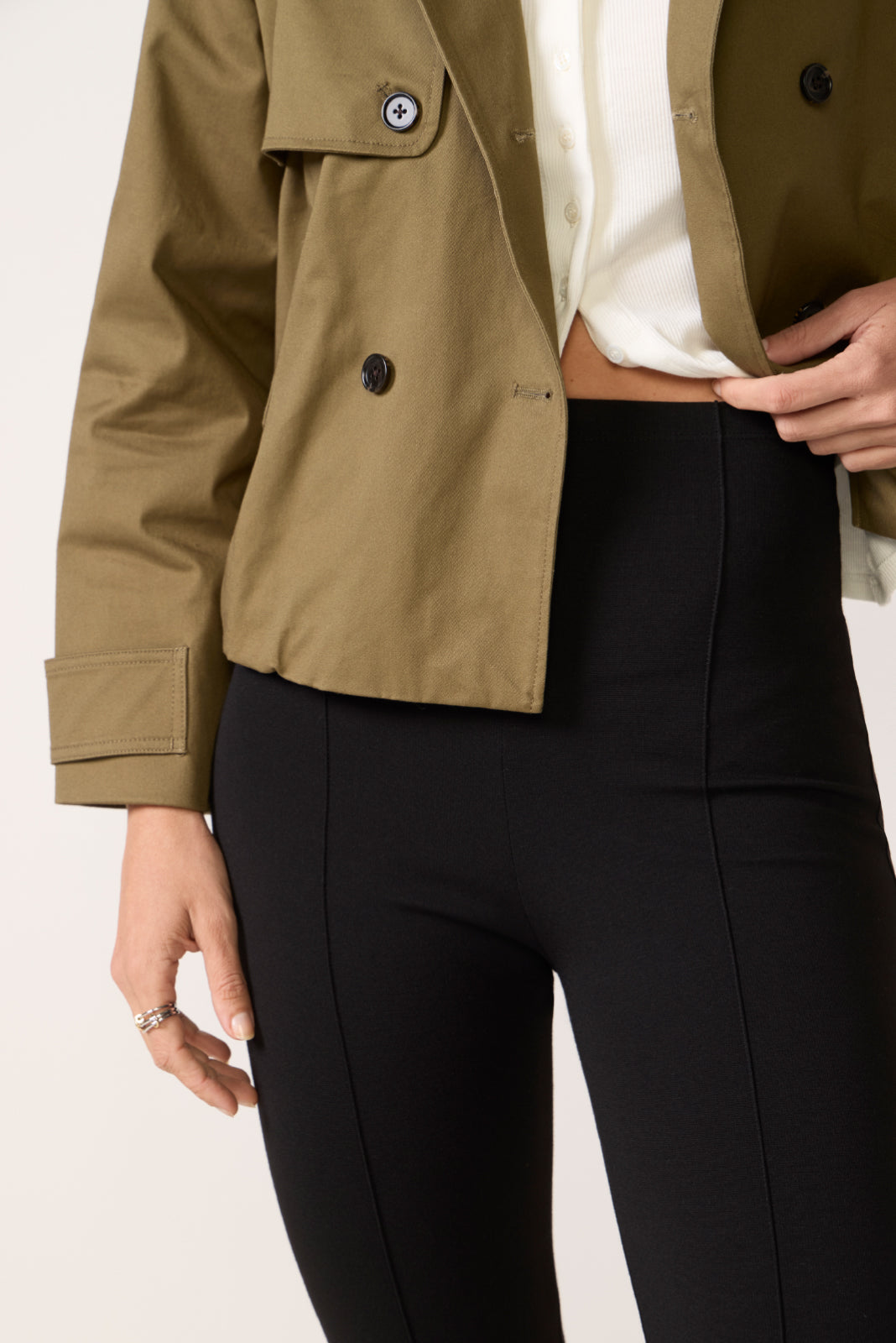 Ponte Knit Capri Pant