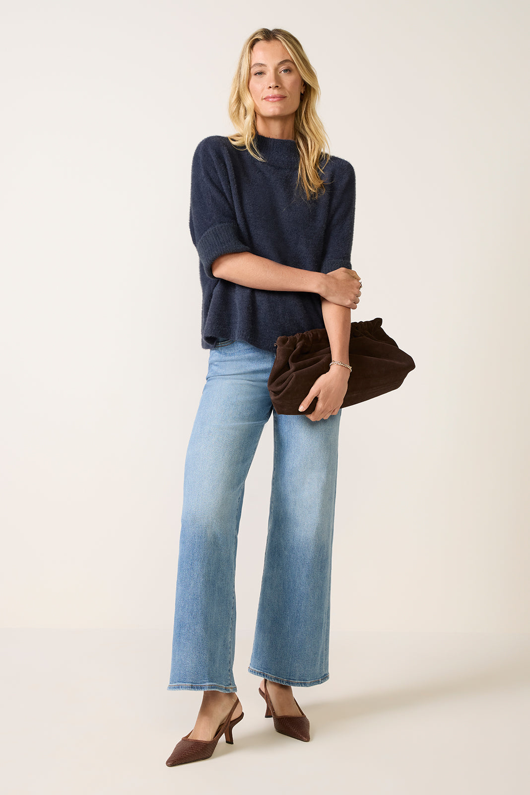 Good Waist Palazzo Ankle Jeans