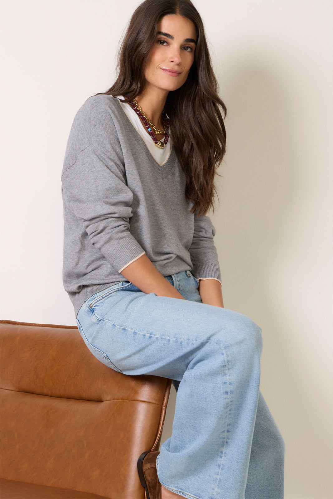 The Cozy V Neck Sweater