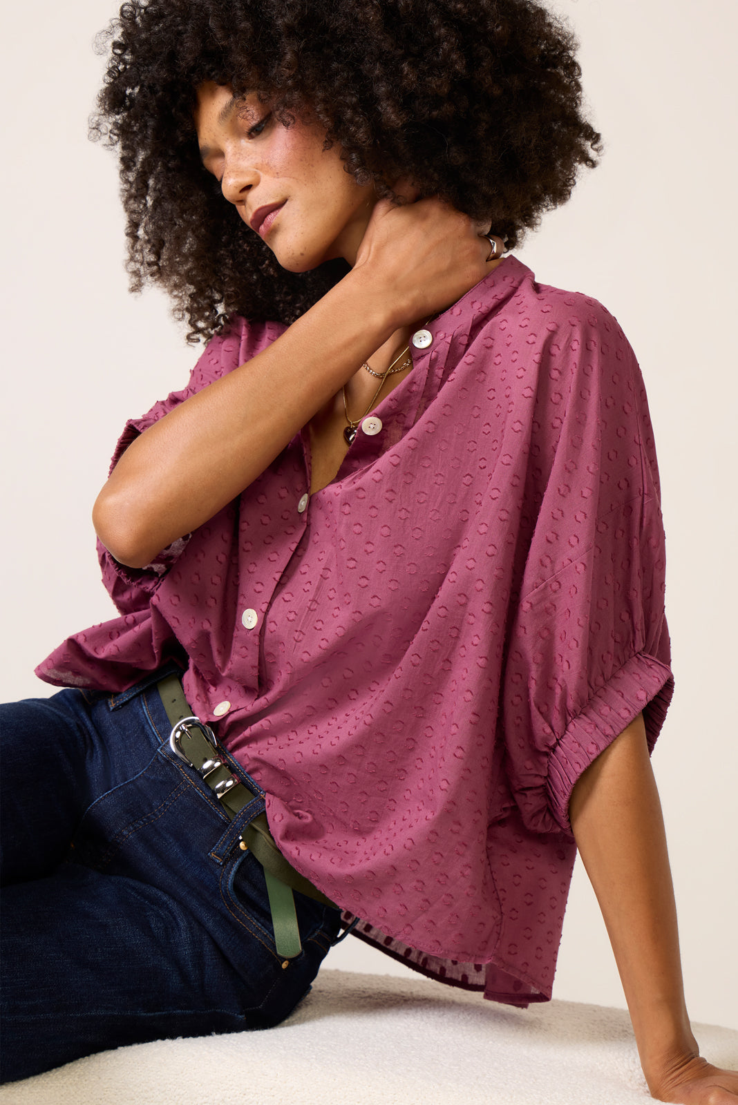 Mandarin Collar Top